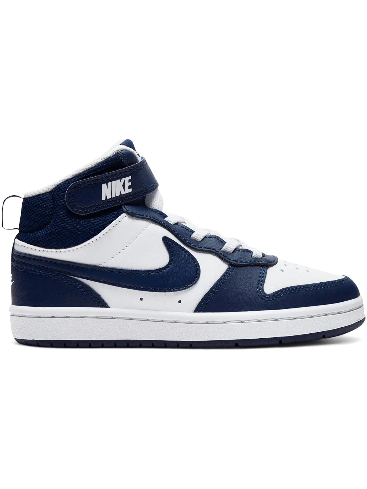 Детские кроссовки Lifestyle Nike Court Borough Mid 2 Nike — изображение 1 из 1, белый/синий/синий