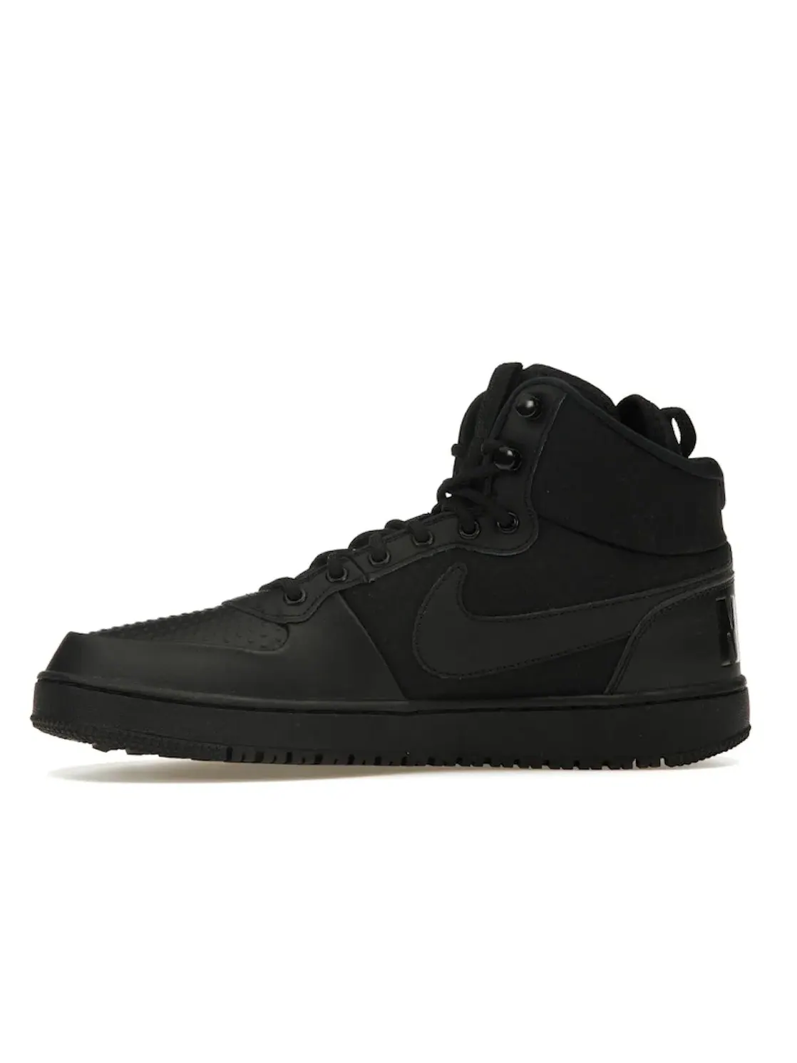 Мужские кроссовки Lifestyle Nike Court Borough Mid Winter — изображение 3 из 4, черный/черный-черный