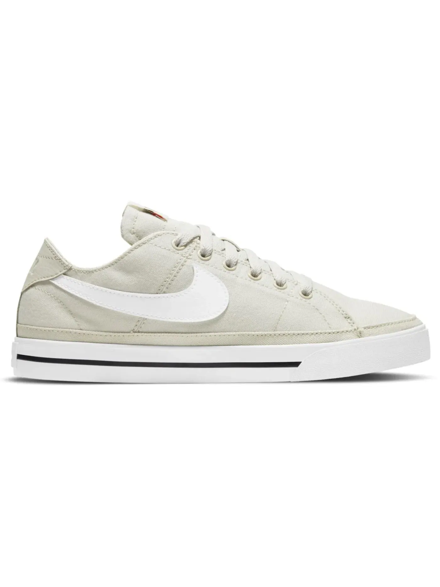 Женские кроссовки повседневные Nike Court Legacy Canvas — изображение 1 из 1, светлый/черный/белый