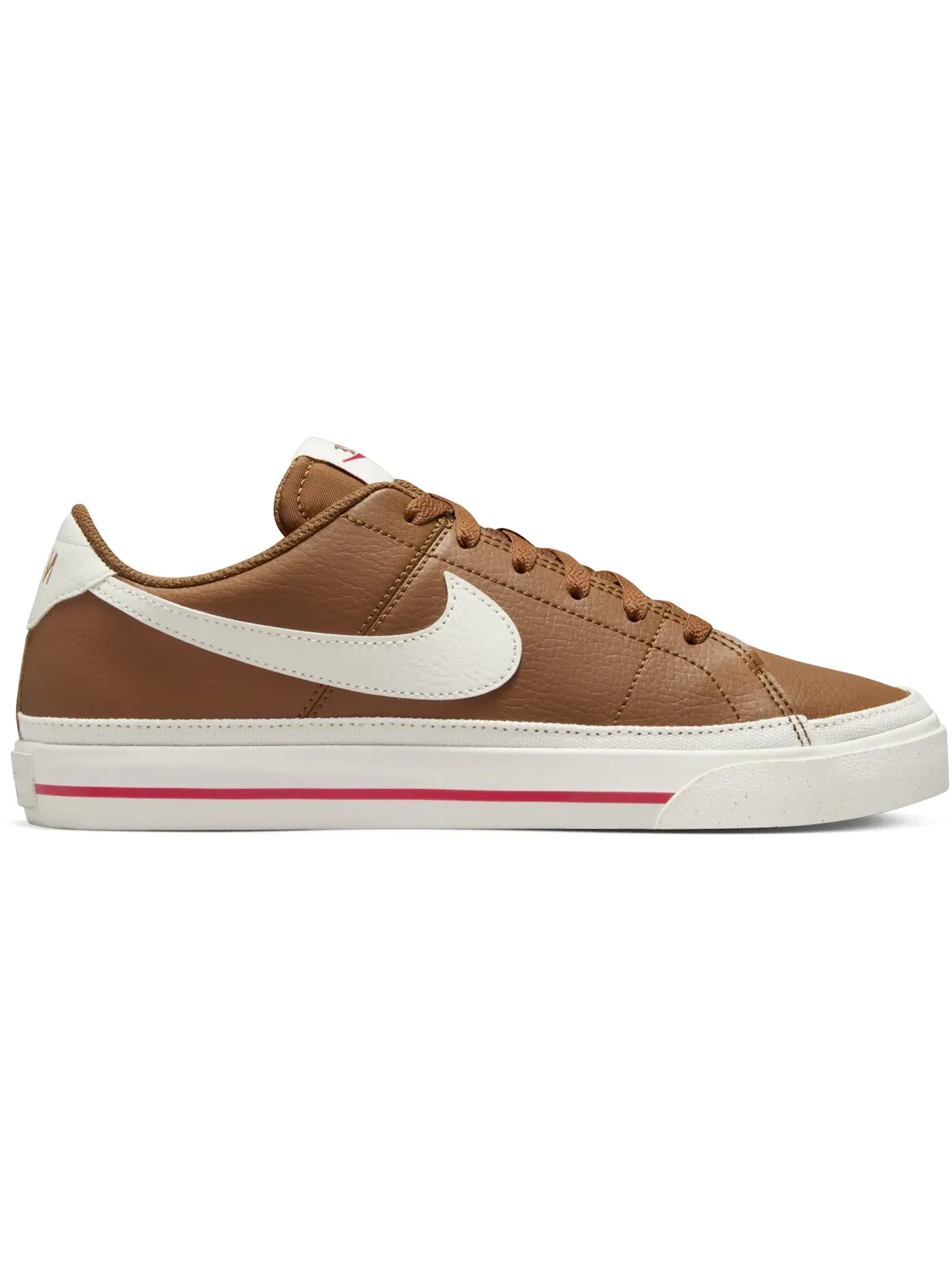 Женские кроссовки Lifestyle Nike Court Legacy Next Nature — изображение 1 из 1, светлый бежевый красный