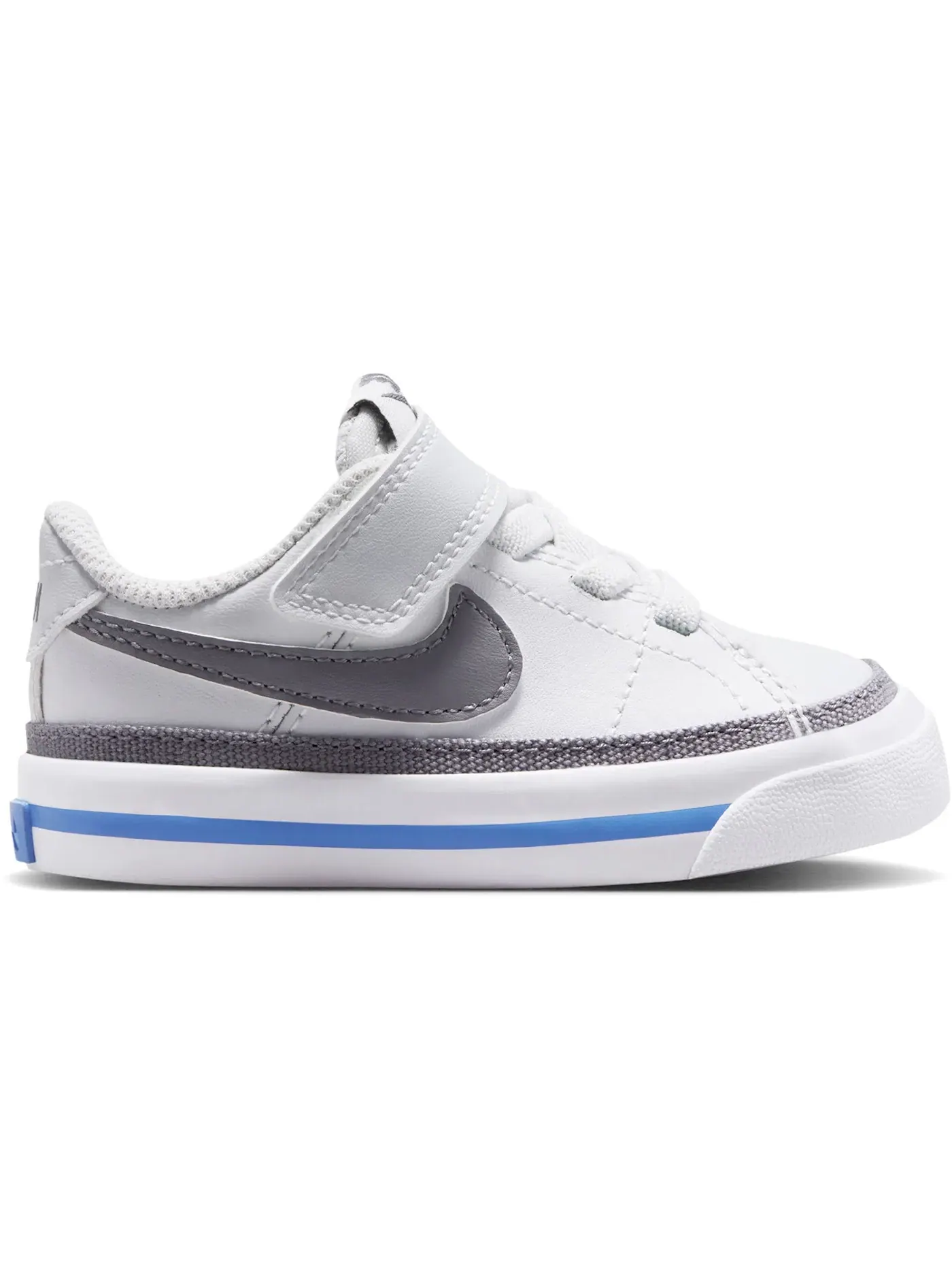 Детские кроссовки повседневные Nike Court Legacy Nike — изображение 1 из 1, белый синий белый