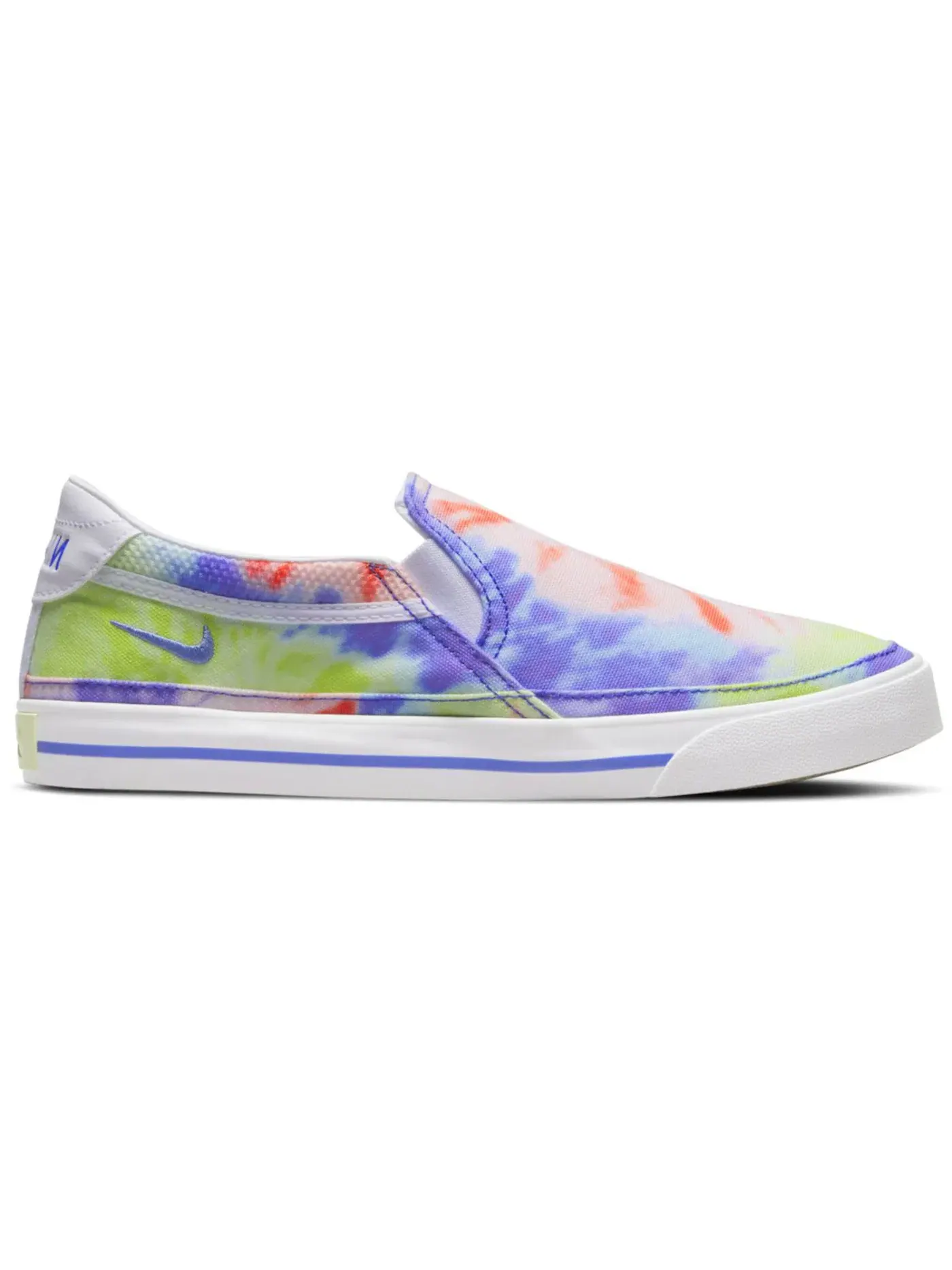 Женские кроссовки с принтом Nike Court Legacy Print Slip On Nike — изображение 1 из 1, мульти-/белый/светлый