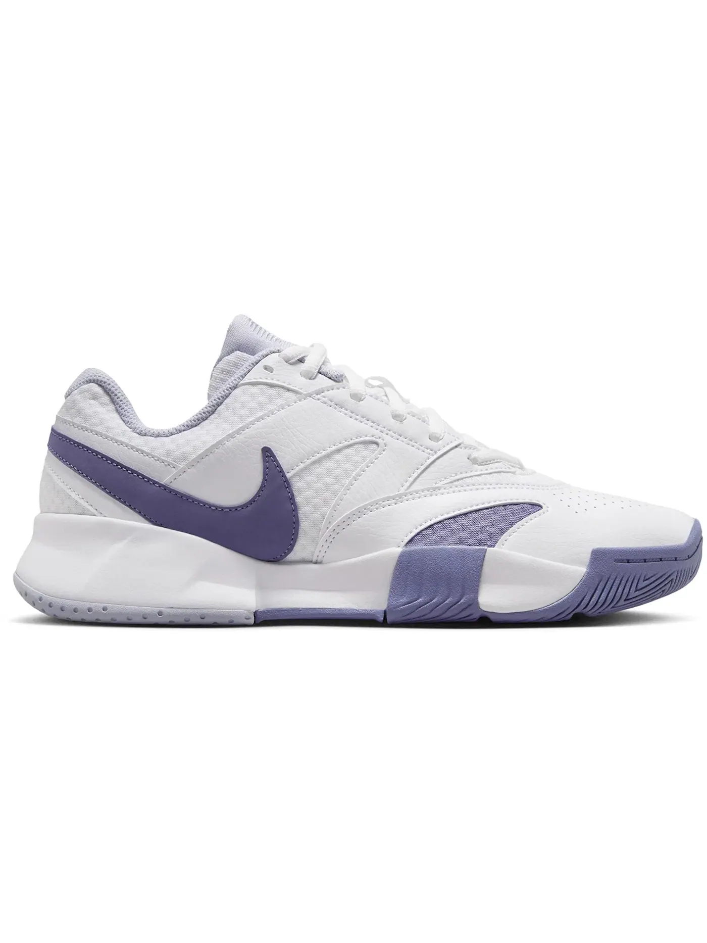 Женские кроссовки с перфорацией Nike Court Lite 4 — изображение 1 из 1, белый//индиго