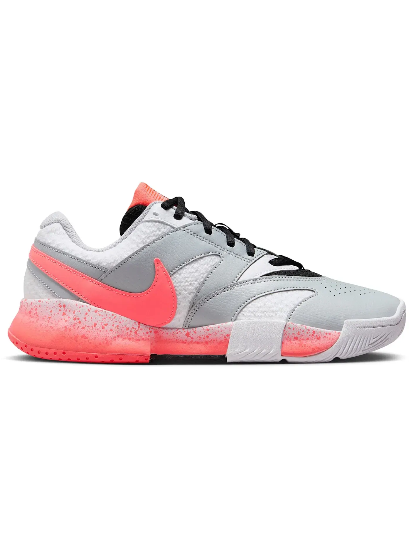 Женские кроссовки с перфорацией Nike Court Lite 4 — изображение 1 из 1, белый/серый