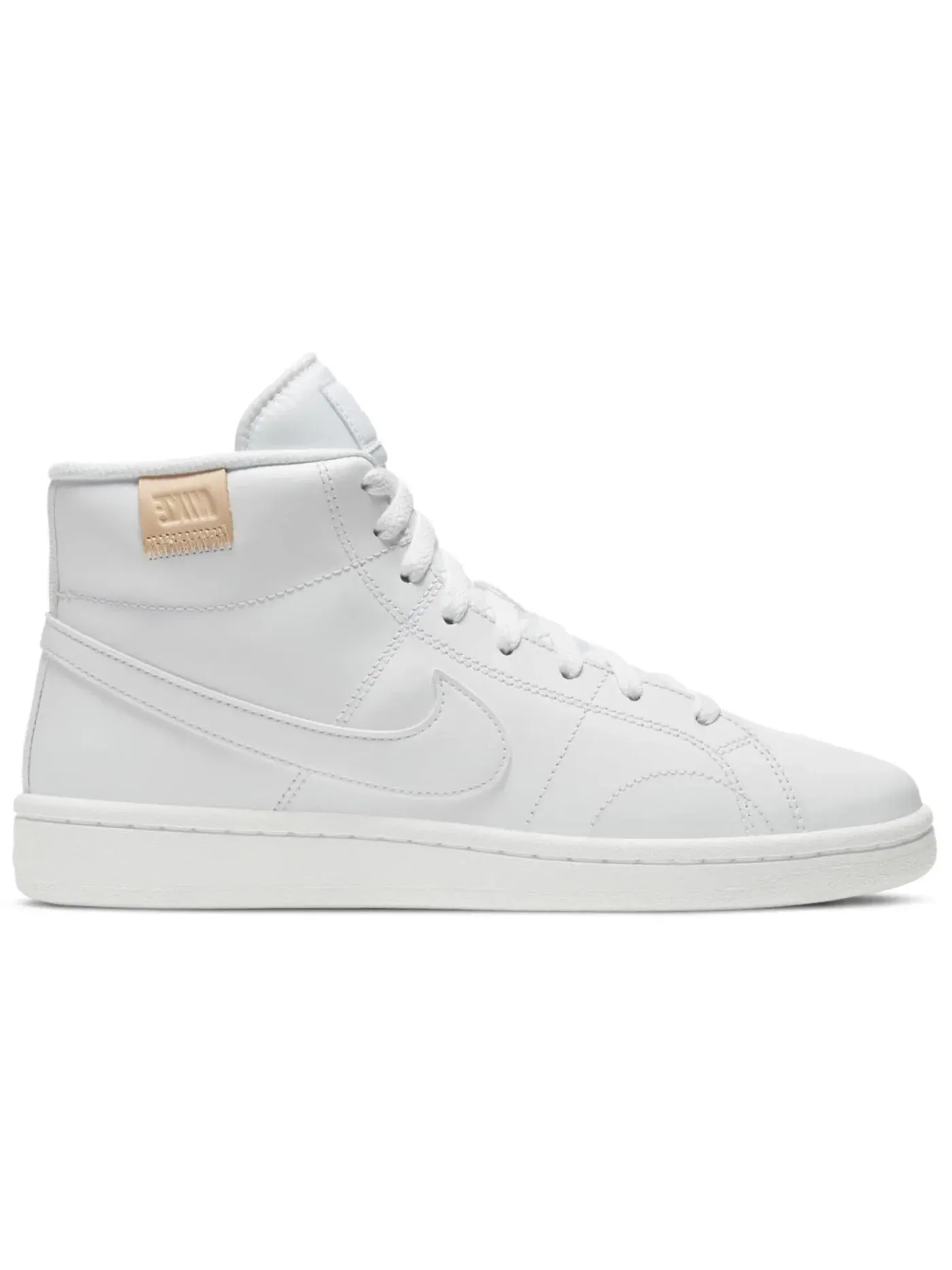 Женские кроссовки на шнуровке Nike Court Royale 2 Mid — изображение 1 из 1, белый/белый/белый