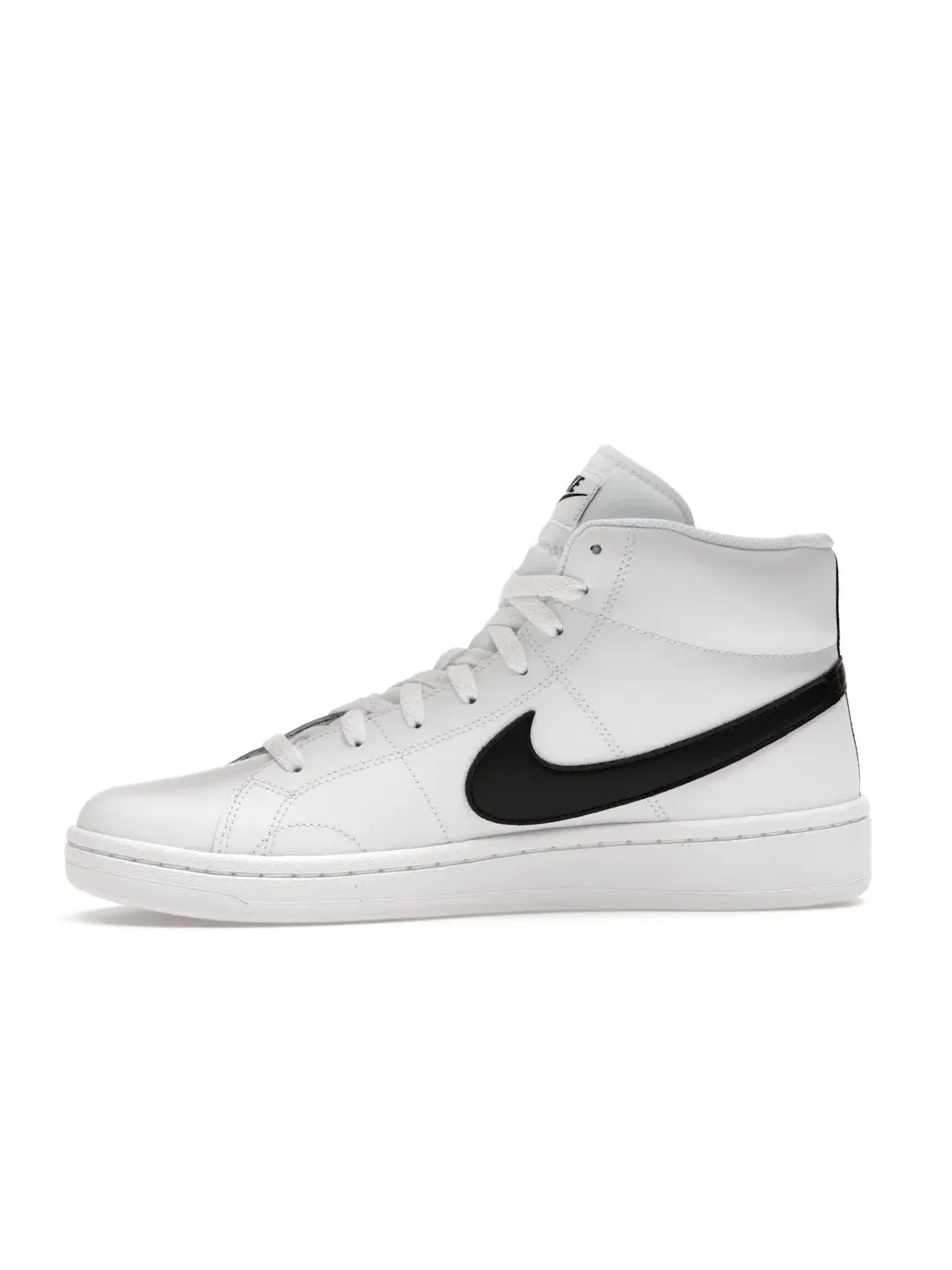 Мужские кроссовки с высоким верхом Nike Court Royale 2 Mid — изображение 3 из 4, белый/белый/черный