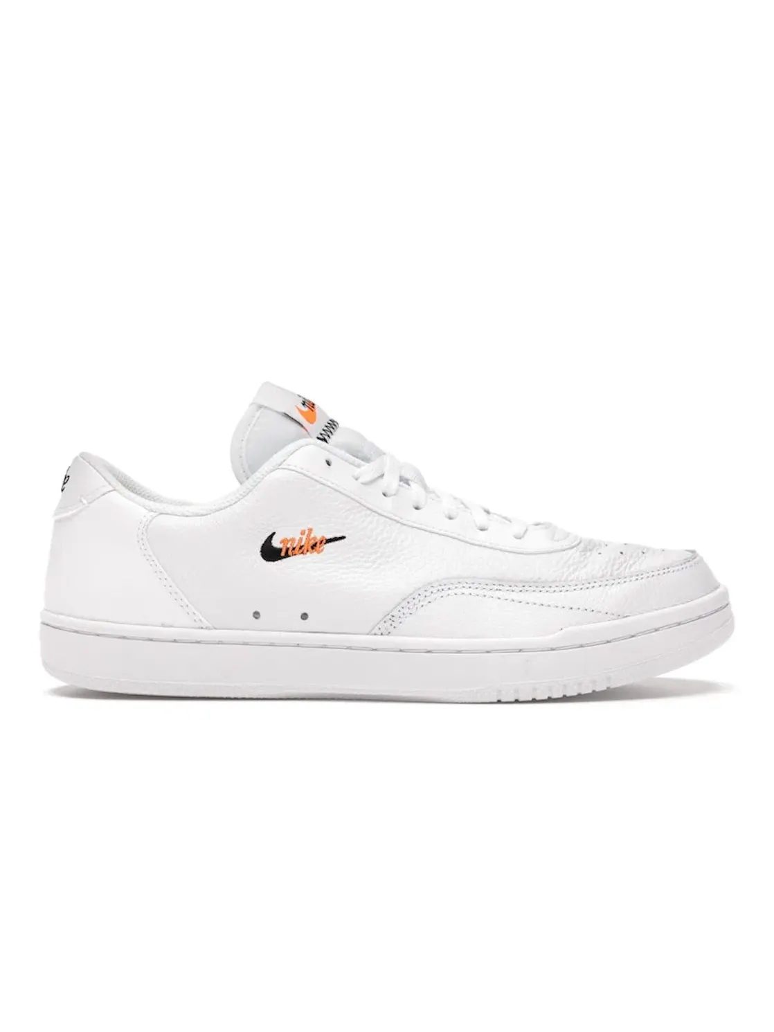 Мужские кроссовки с кожаным верхом Nike Court Vintage Premium Nike — изображение 1 из 4, белый/оранжевый/черный