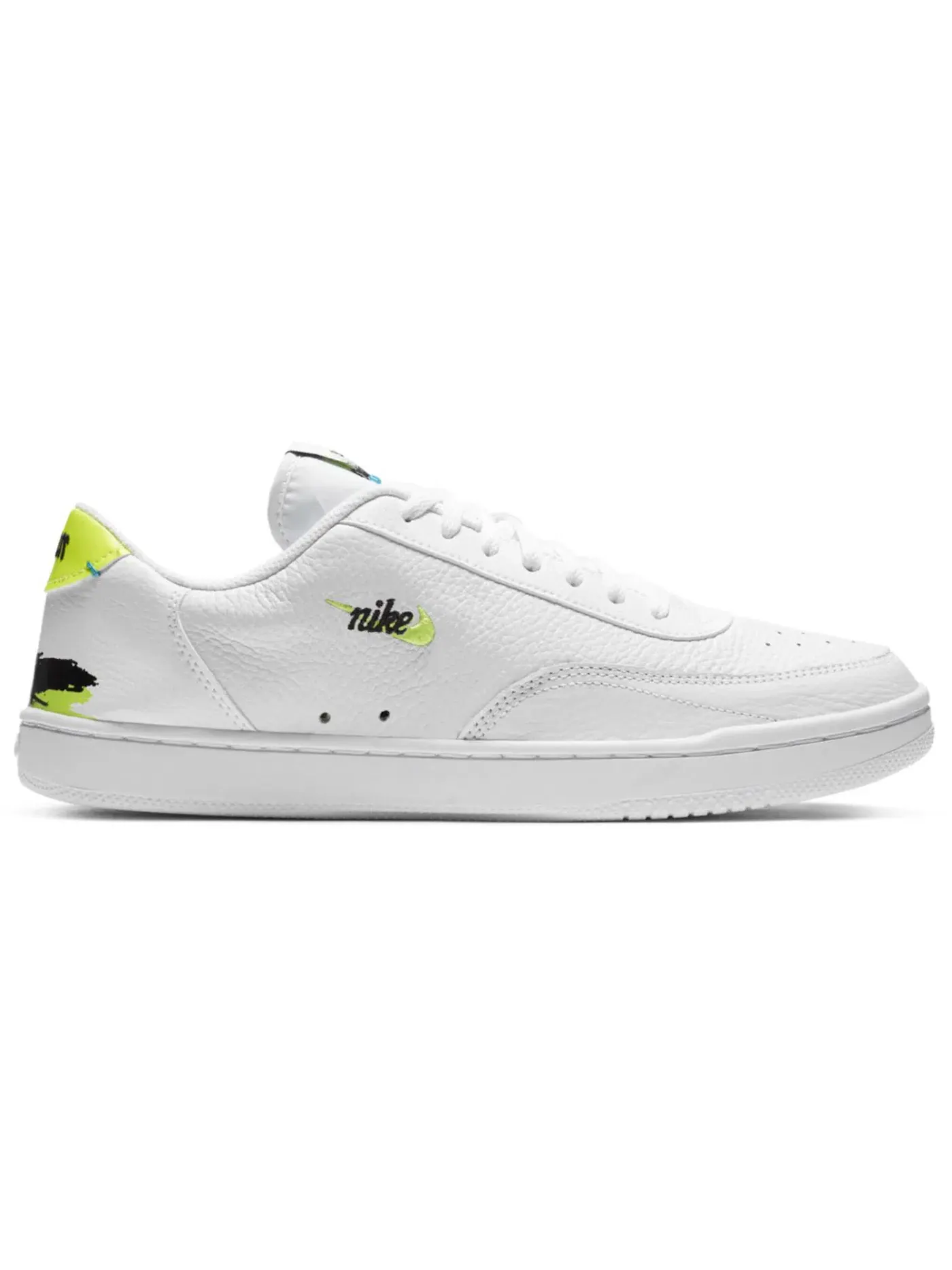 Мужские кроссовки Lifestyle с принтом Nike Court Vintage Premium Nike — изображение 1 из 1, белый/черный