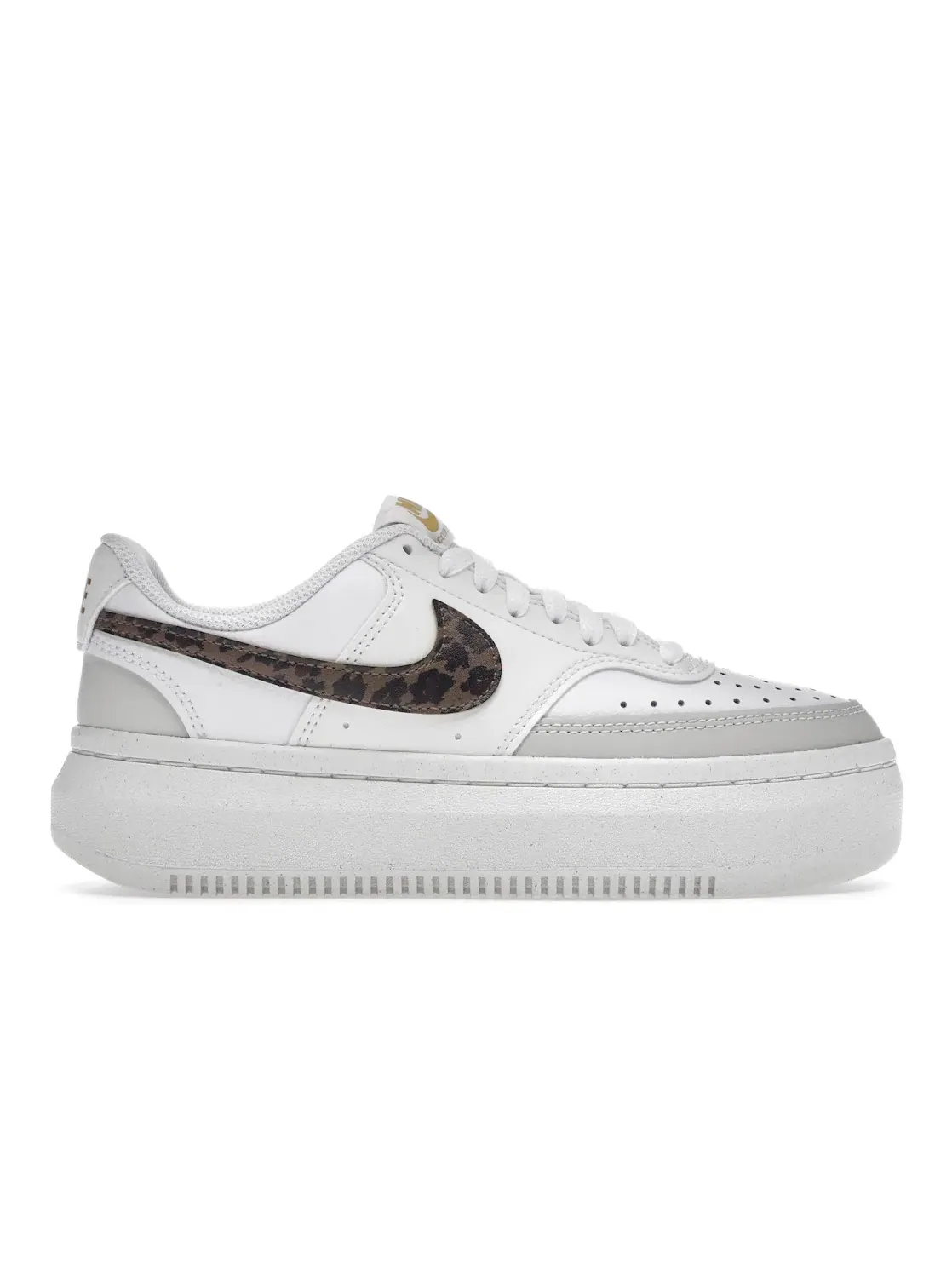 Женские кроссовки Nike Court Vision Alta Low — изображение 1 из 4, белый светлый коричневый