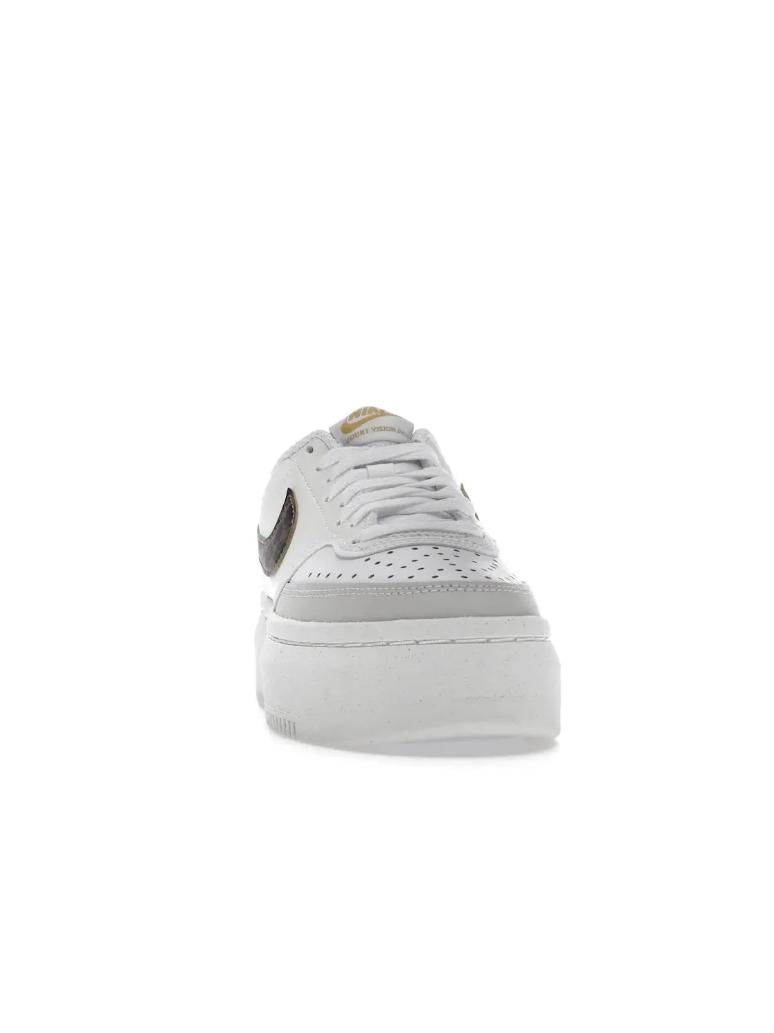 Женские кроссовки Nike Court Vision Alta Low — изображение 2 из 4, белый светлый коричневый