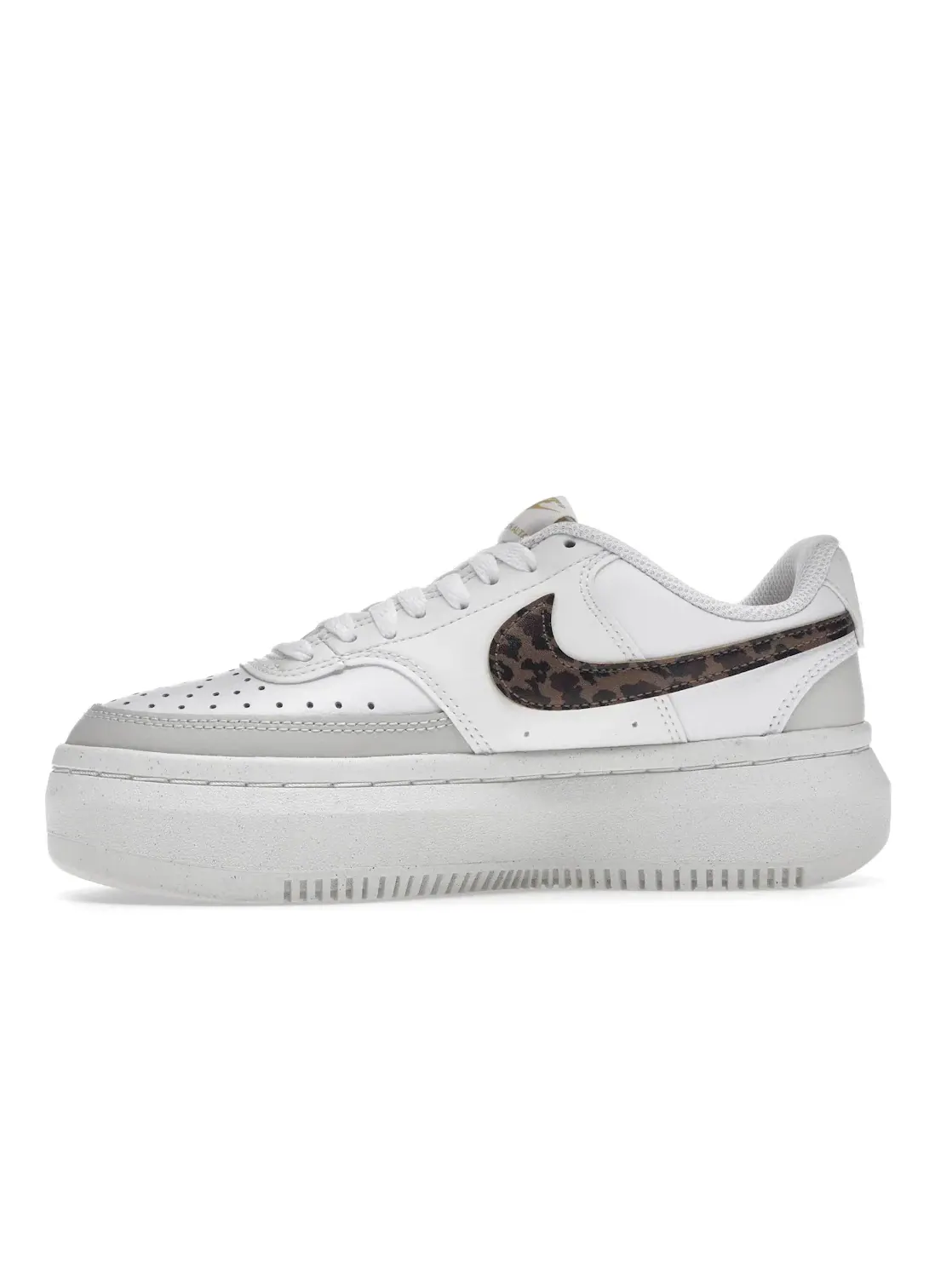 Женские кроссовки Nike Court Vision Alta Low — изображение 3 из 4, белый светлый коричневый