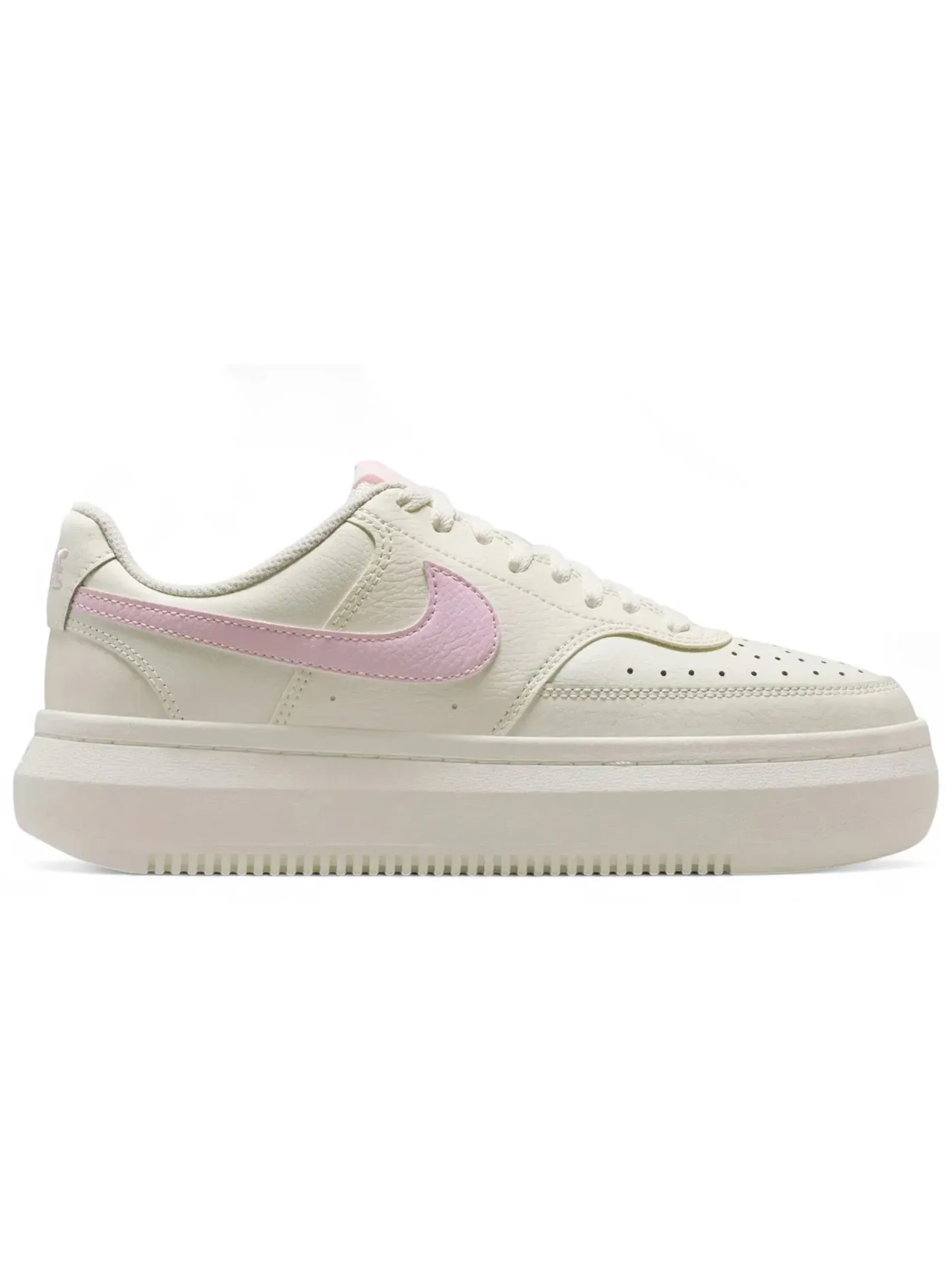 Женские кроссовки кожаные Nike Court Vision Alta Low — изображение 1 из 1, розовый