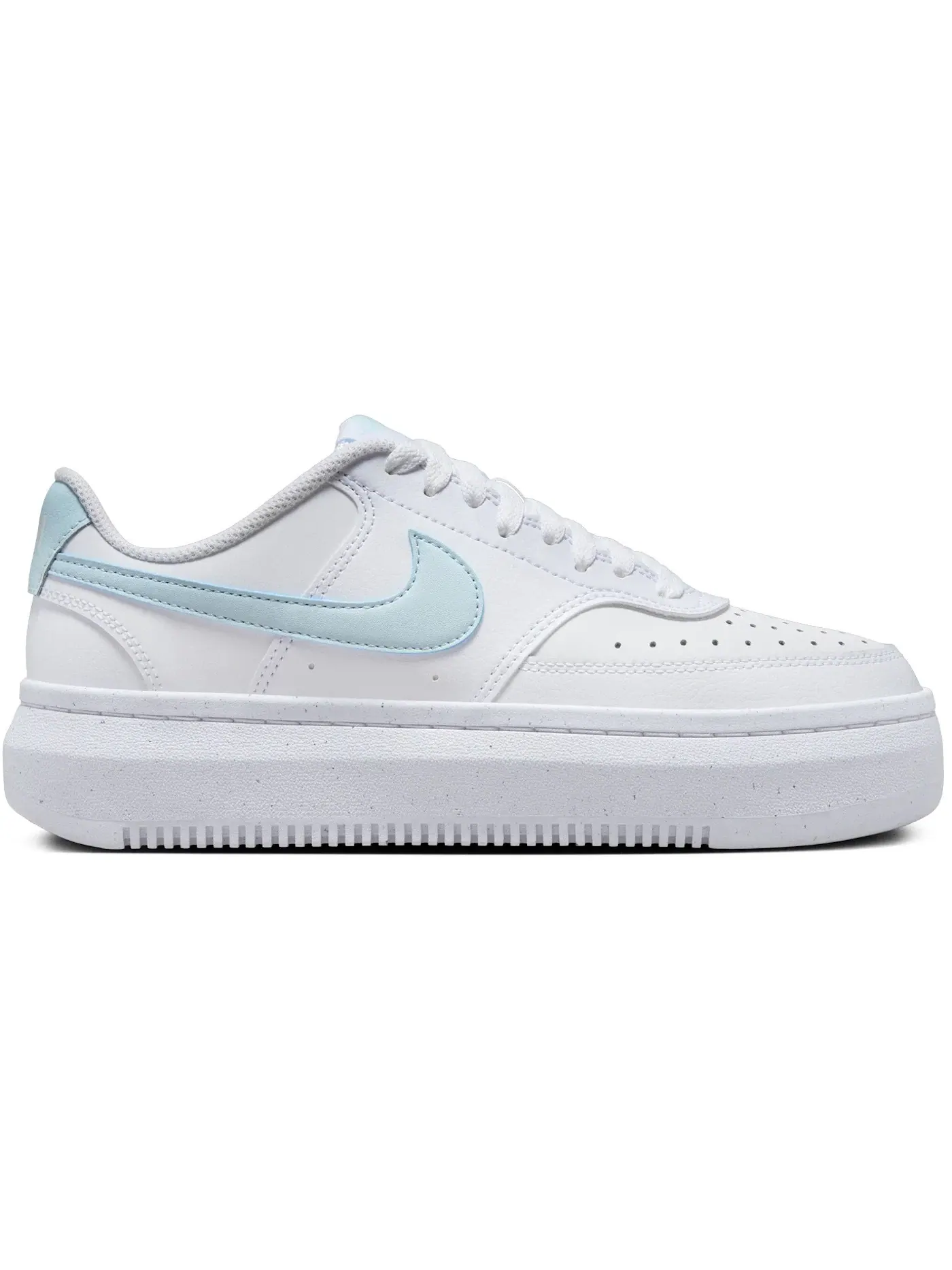 Женские кроссовки с низким профилем Nike Court Vision Alta — изображение 1 из 1, белый синий