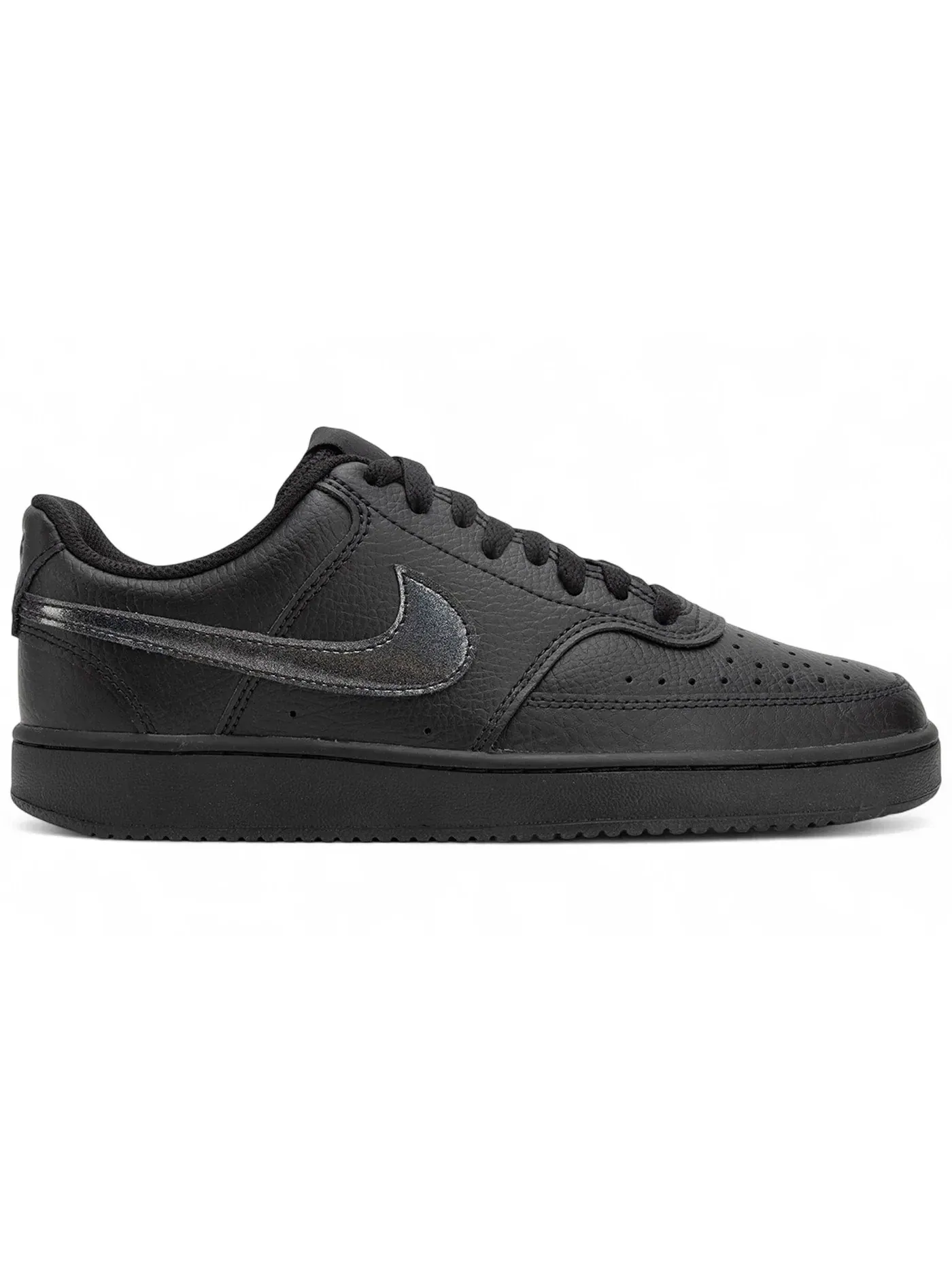 Женские кроссовки Lifestyle Nike Court Vision Low — изображение 1 из 1, черный/черный