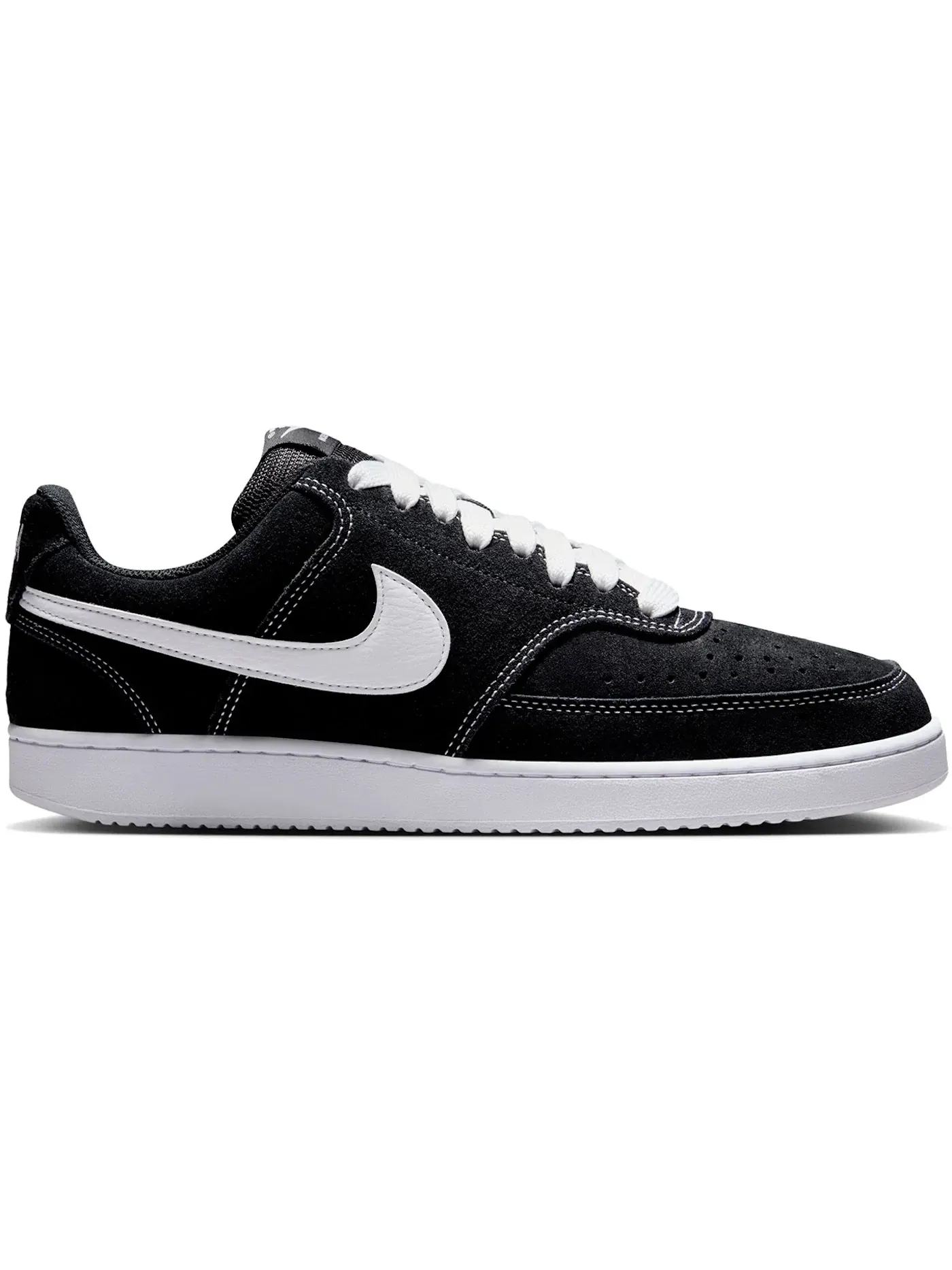 Мужские кроссовки с низким верхом Nike Court Vision Low FL — изображение 1 из 1, черный/белый