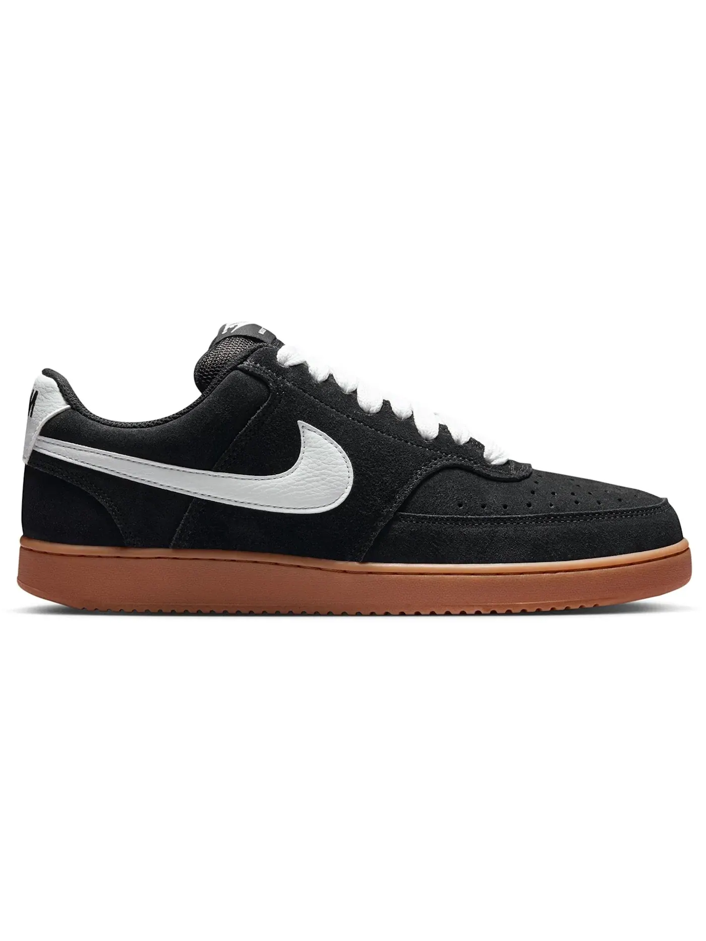 Мужские кроссовки с низким верхом Nike Court Vision Low FL — изображение 1 из 1, черный/коричневый/белый
