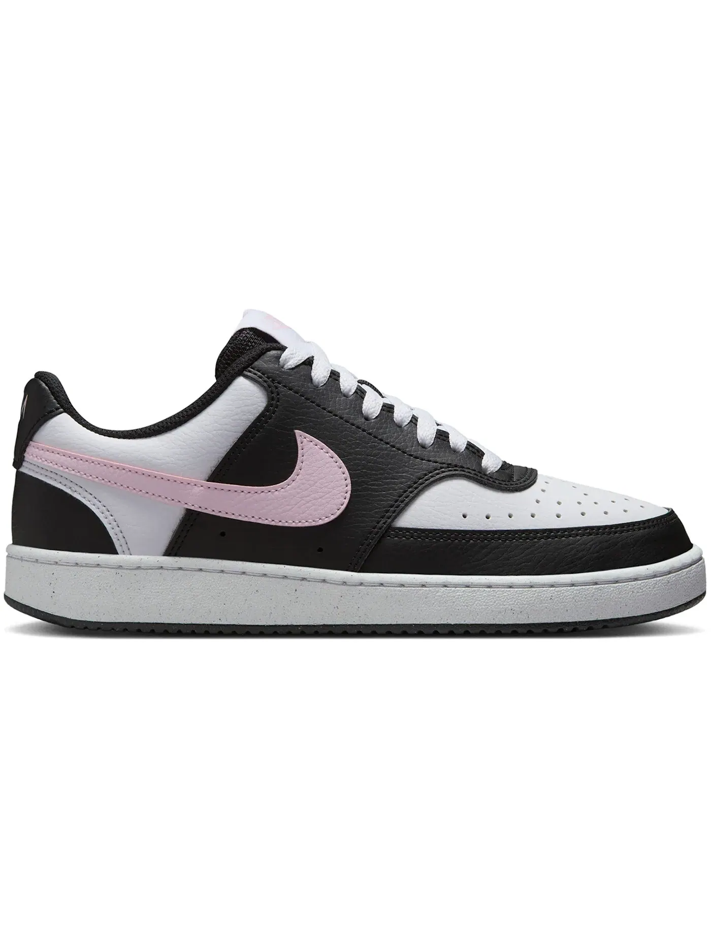Женские кроссовки с низким верхом Nike Court Vision Low Next Nature Nike — изображение 1 из 1, черный/белый/розовый