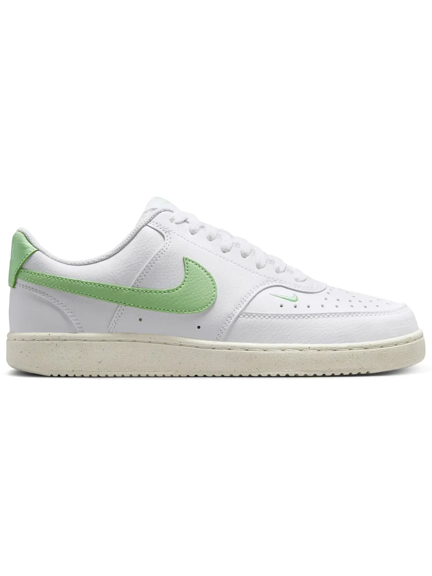Женские кроссовки Lifestyle Nike Court Vision Low Next Nature — изображение 1 из 1, белый зеленый