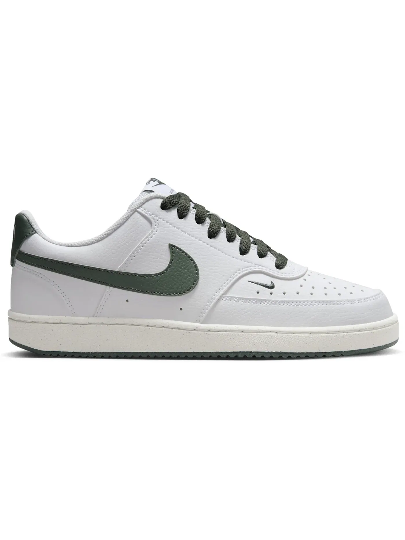 Женские кроссовки с низким верхом Nike Court Vision Low Next Nature — изображение 1 из 1, белый/винтажный зеленый