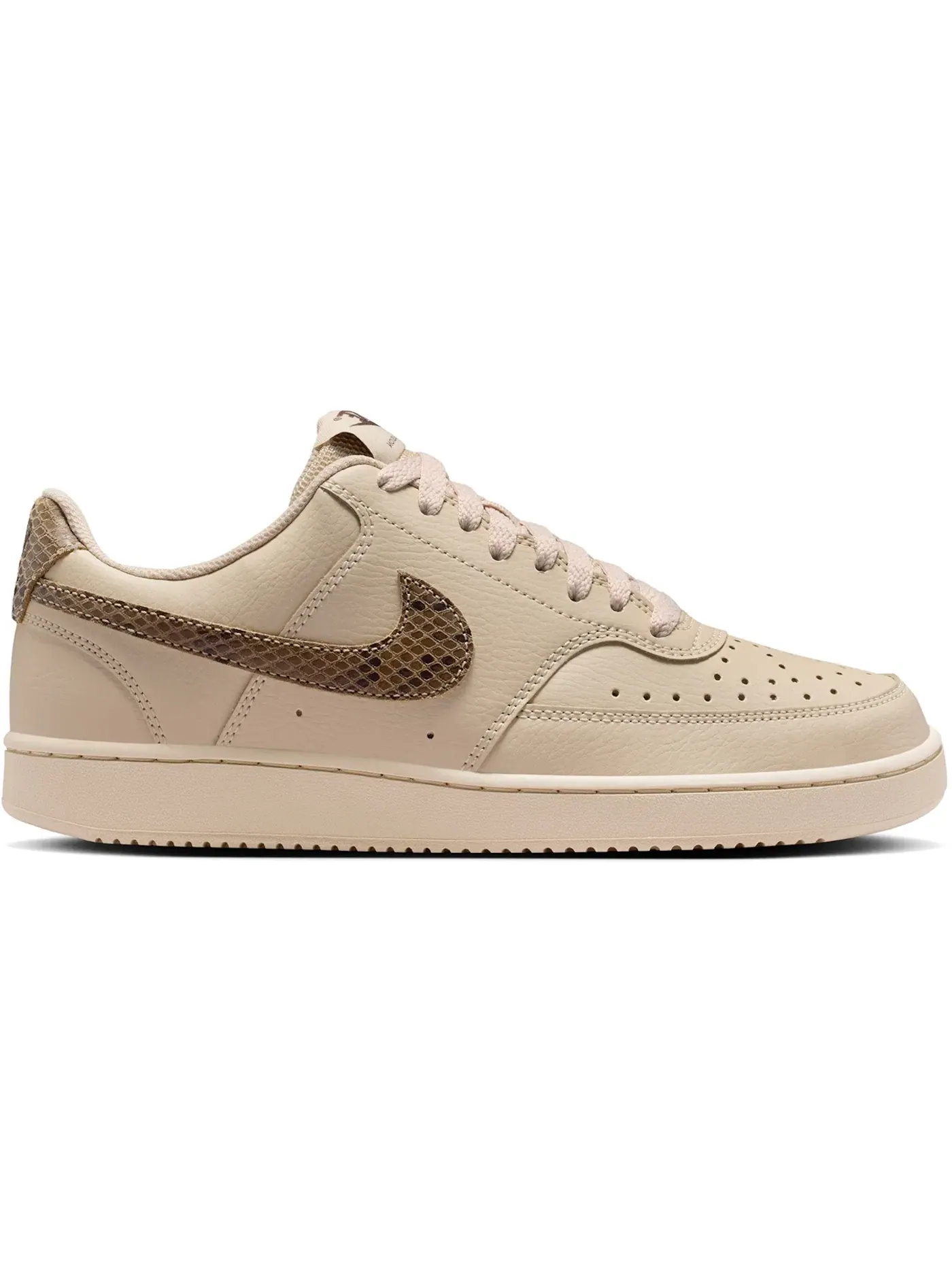 Женские кроссовки для повседневной жизни Nike Court Vision Low Premium — изображение 1 из 1, черный/светлый/хаки