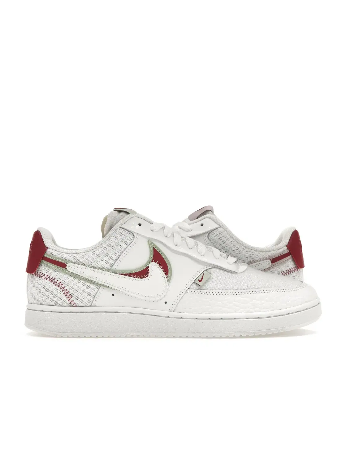Женские кроссовки Nike Court Vision Low Premium — изображение 1 из 4, белый красный