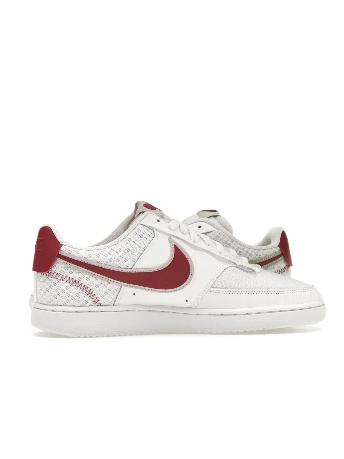 Женские кроссовки Nike Court Vision Low Premium — изображение 3 из 4, белый красный