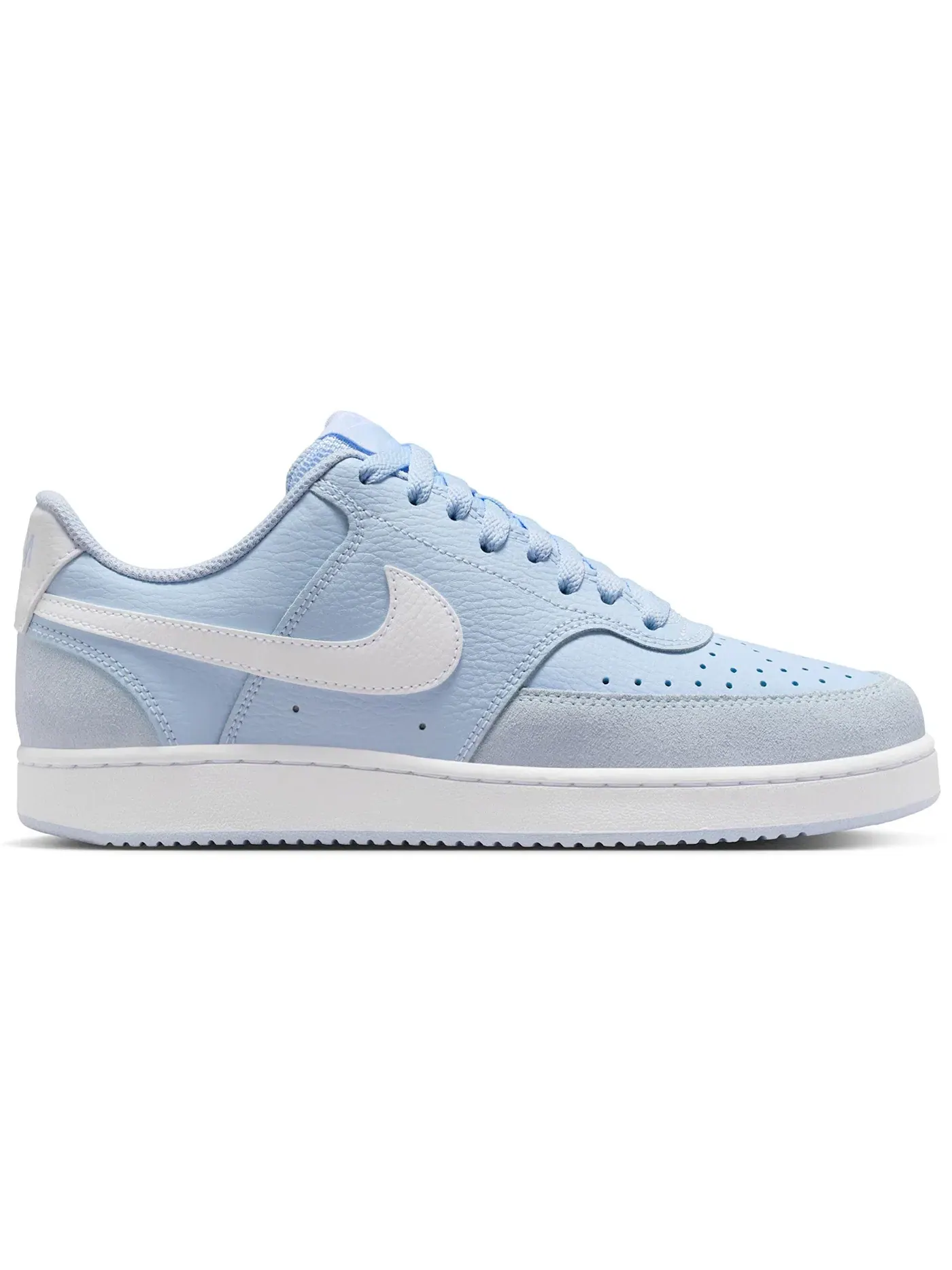 Женские кроссовки с замшевым верхом Nike Court Vision Low Suede — изображение 1 из 1, синий/белый