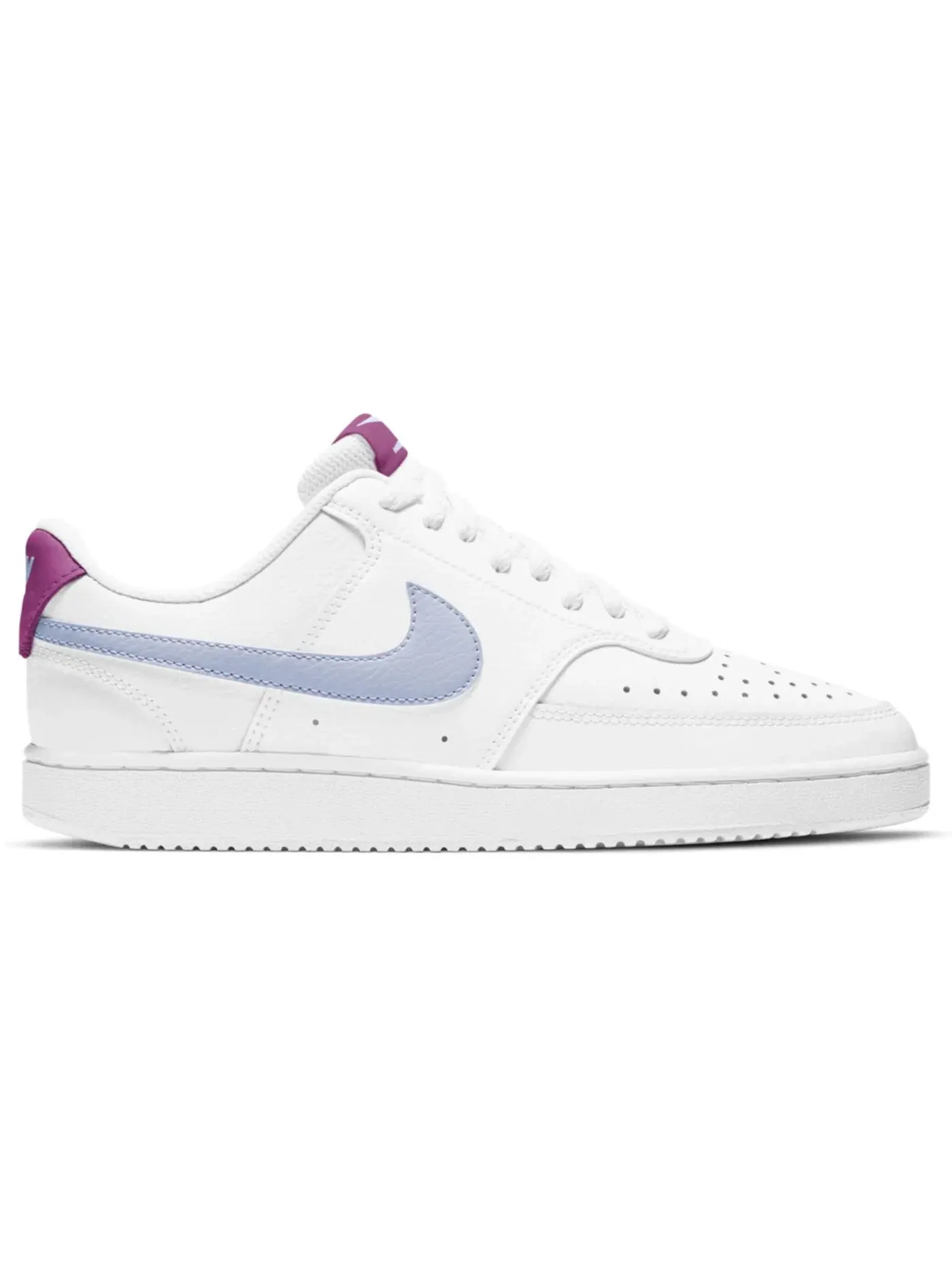 Женские кроссовки для повседневной носки Nike Court Vision Low Nike — изображение 1 из 1, белый/синий/розовый