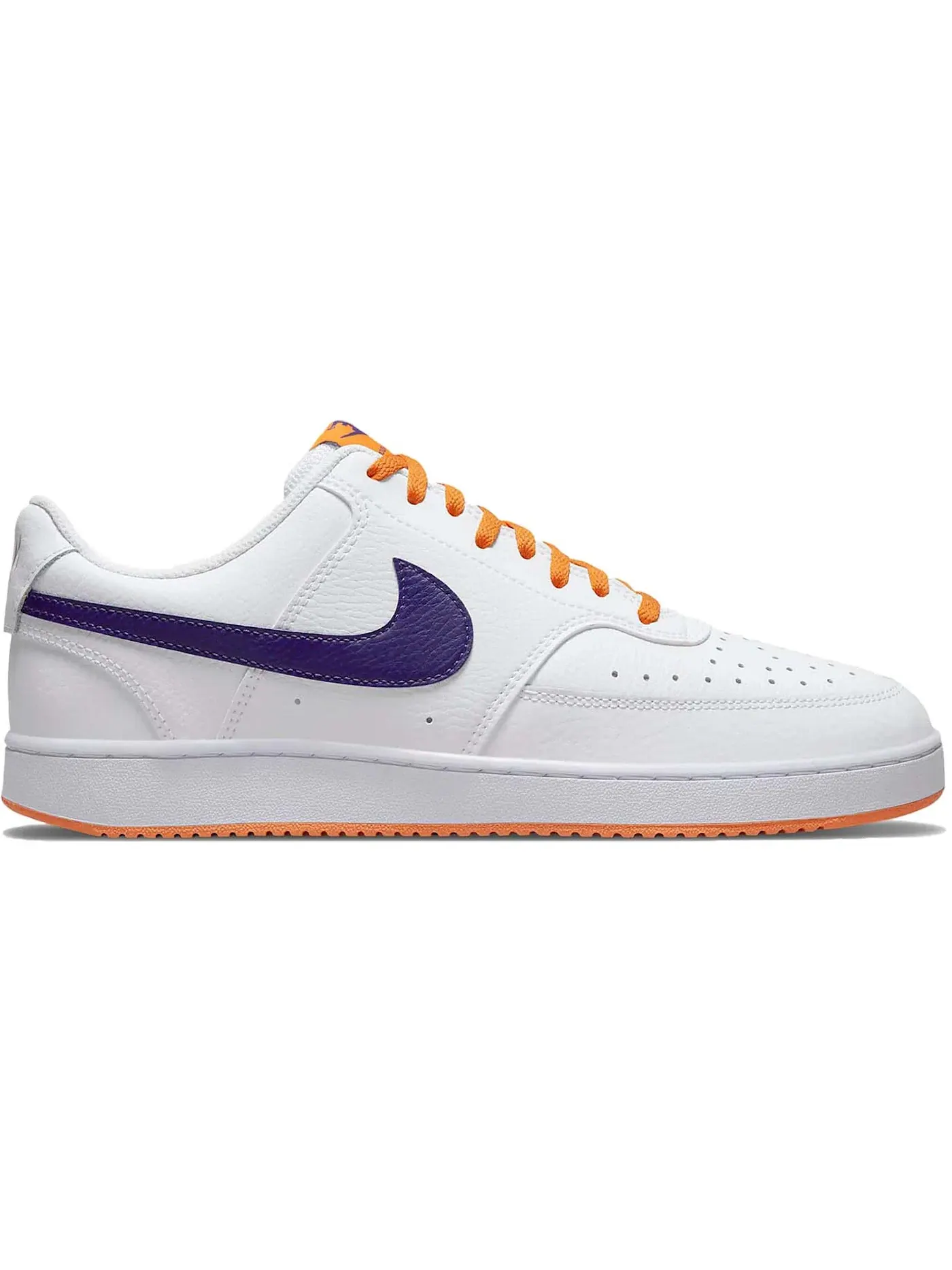Мужские кроссовки повседневные Nike Court Vision Low — изображение 1 из 1, белый/светлый/фиолетовый