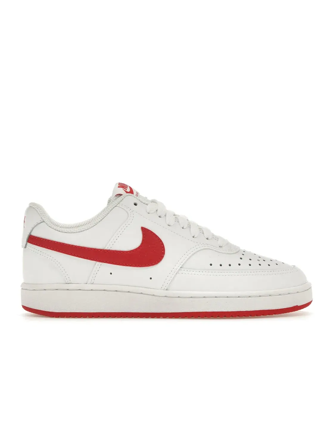 Женские кроссовки с низким верхом Nike Court Vision Low — изображение 1 из 4, белый/красный/белый