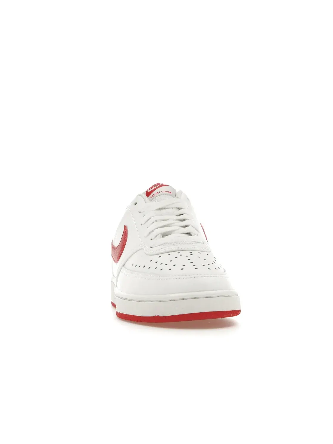 Женские кроссовки с низким верхом Nike Court Vision Low — изображение 2 из 4, белый/красный/белый