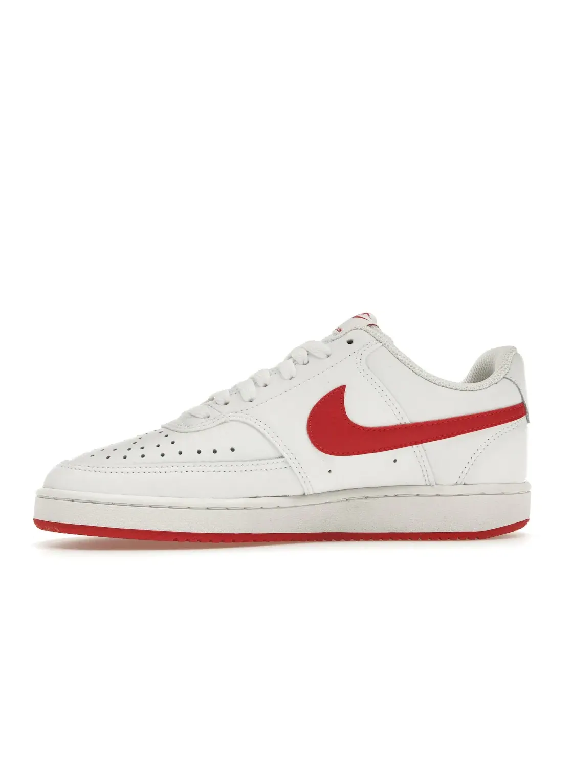 Женские кроссовки с низким верхом Nike Court Vision Low — изображение 3 из 4, белый/красный/белый