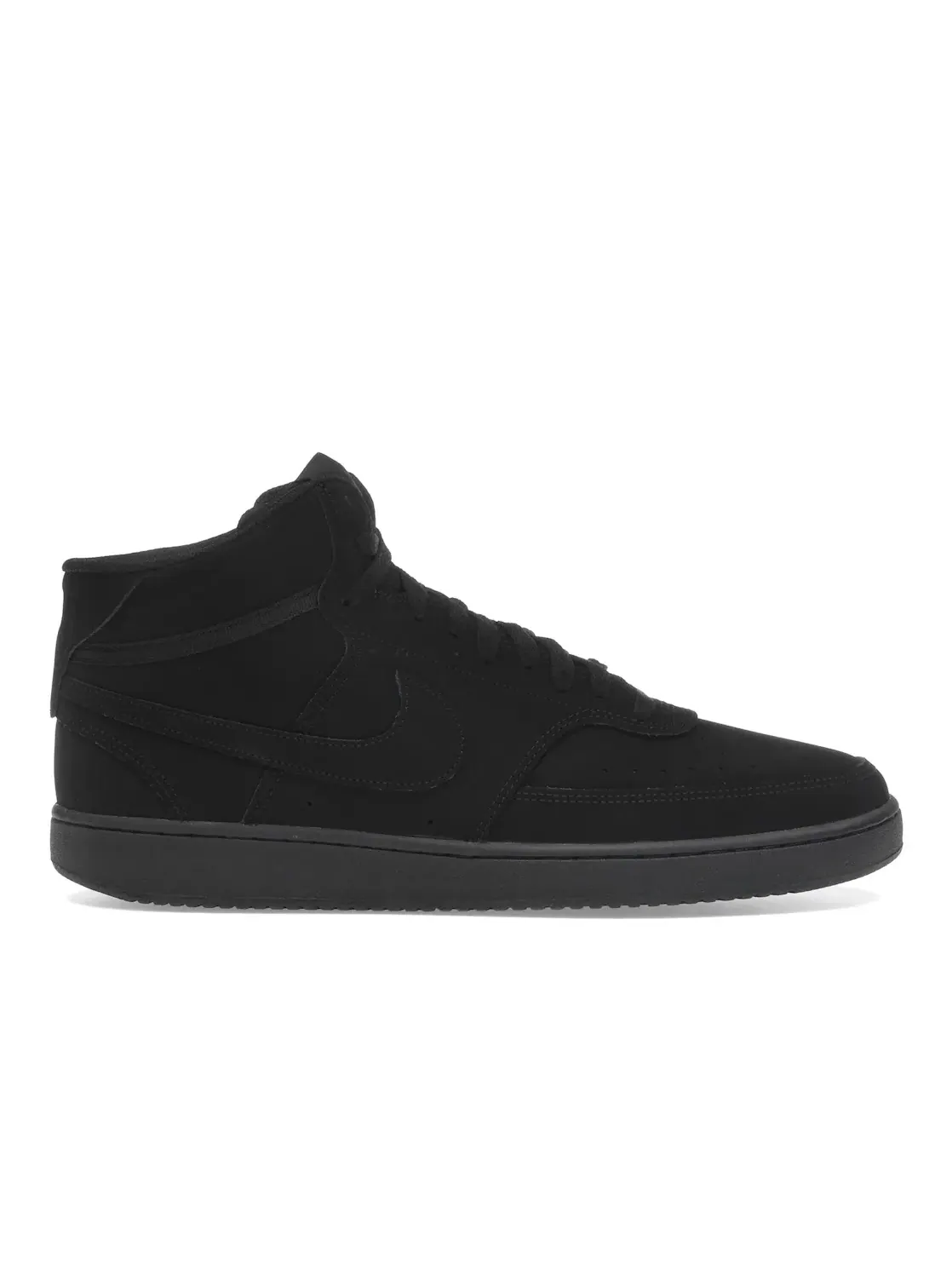 Мужские кроссовки с высоким верхом Nike Court Vision Mid Nike — изображение 1 из 4, черный/черный/черный