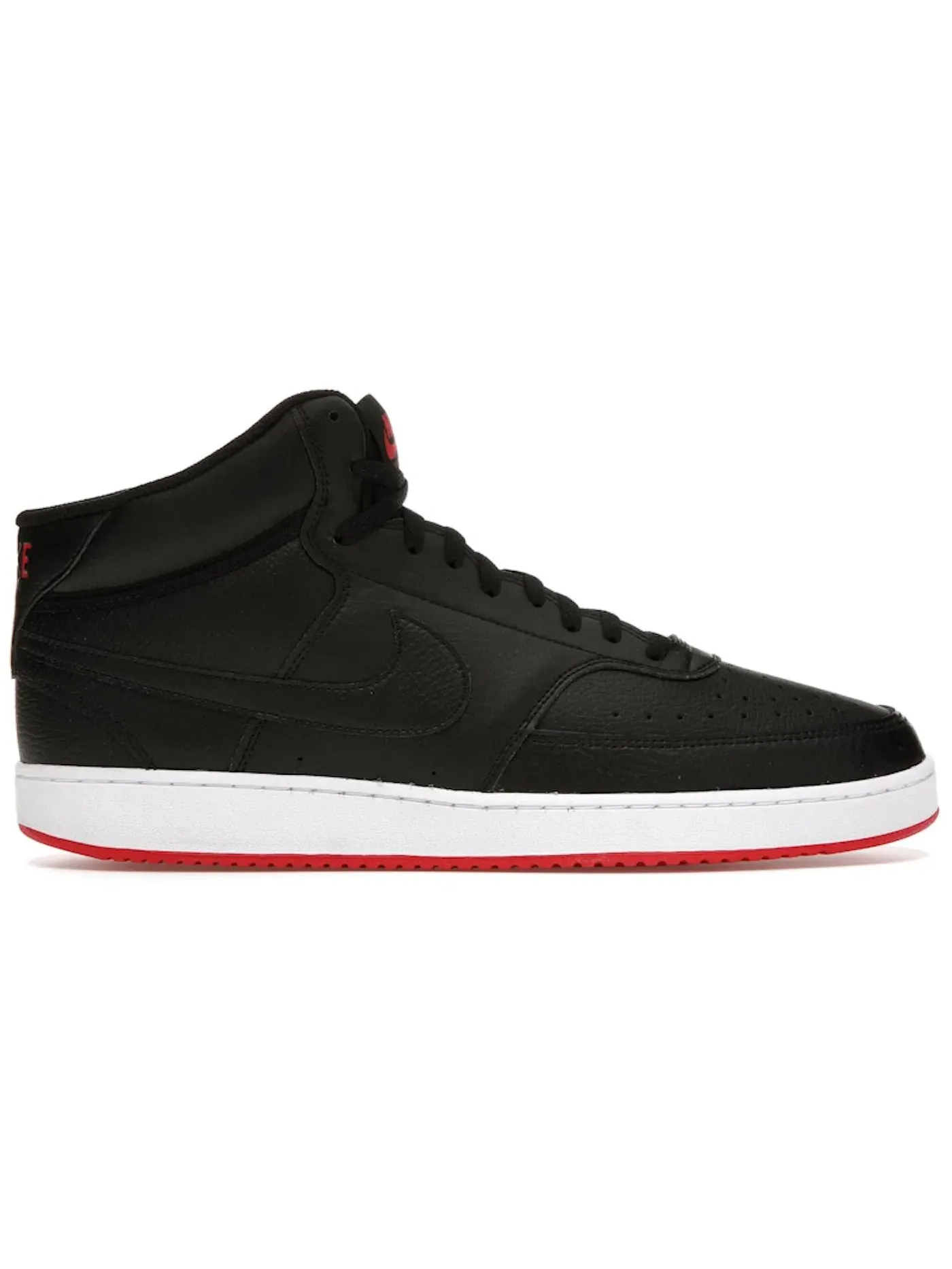 Мужские кроссовки с высоким верхом Nike Court Vision Mid — изображение 1 из 1, черный/красный/черный