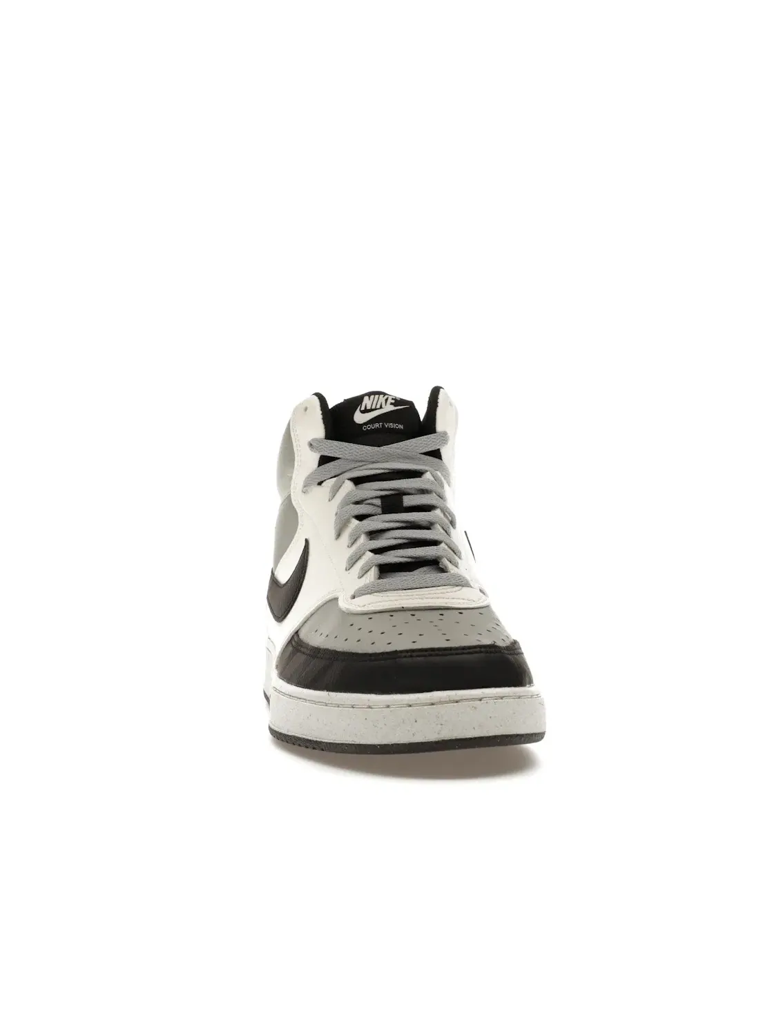 Мужские кроссовки с высоким верхом Nike Court Vision Mid — изображение 2 из 4, светлый серый//черный