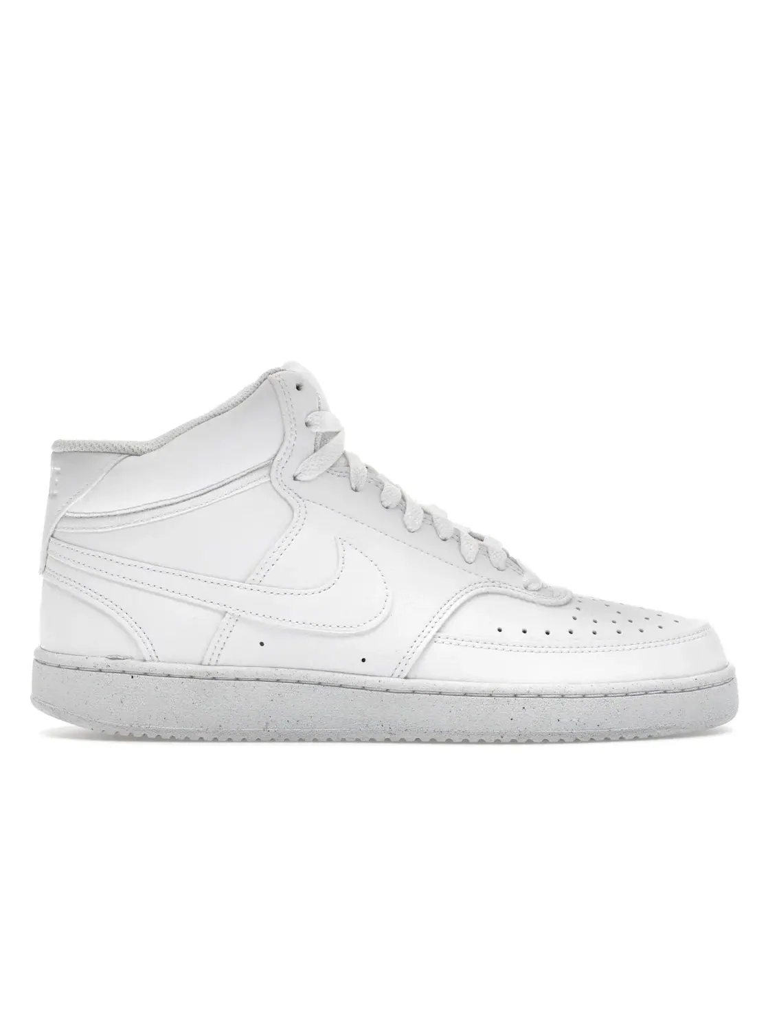 Мужские кроссовки кожаные Nike Court Vision Mid — изображение 1 из 4, белый/белый/белый