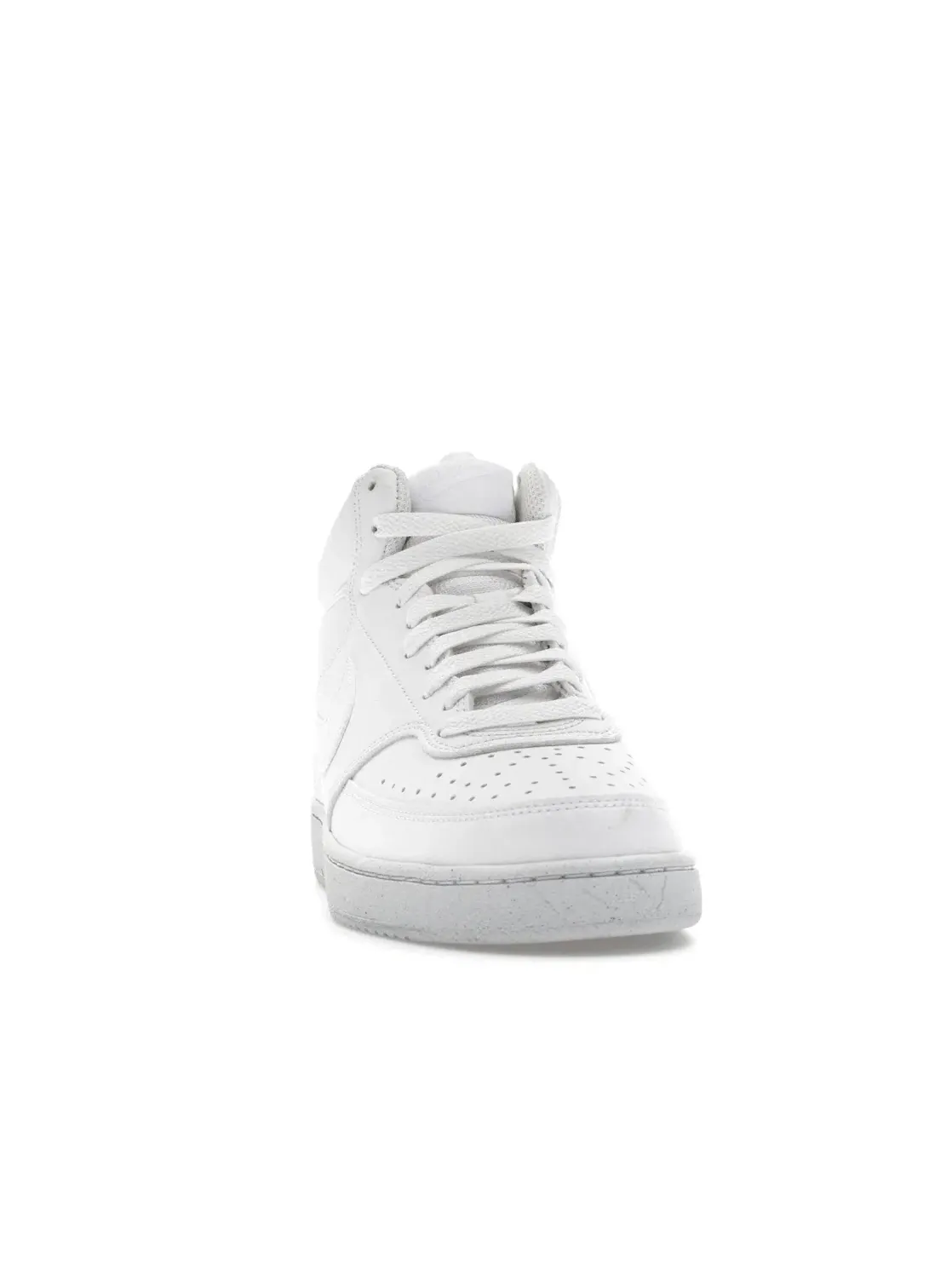 Мужские кроссовки кожаные Nike Court Vision Mid — изображение 2 из 4, белый/белый/белый
