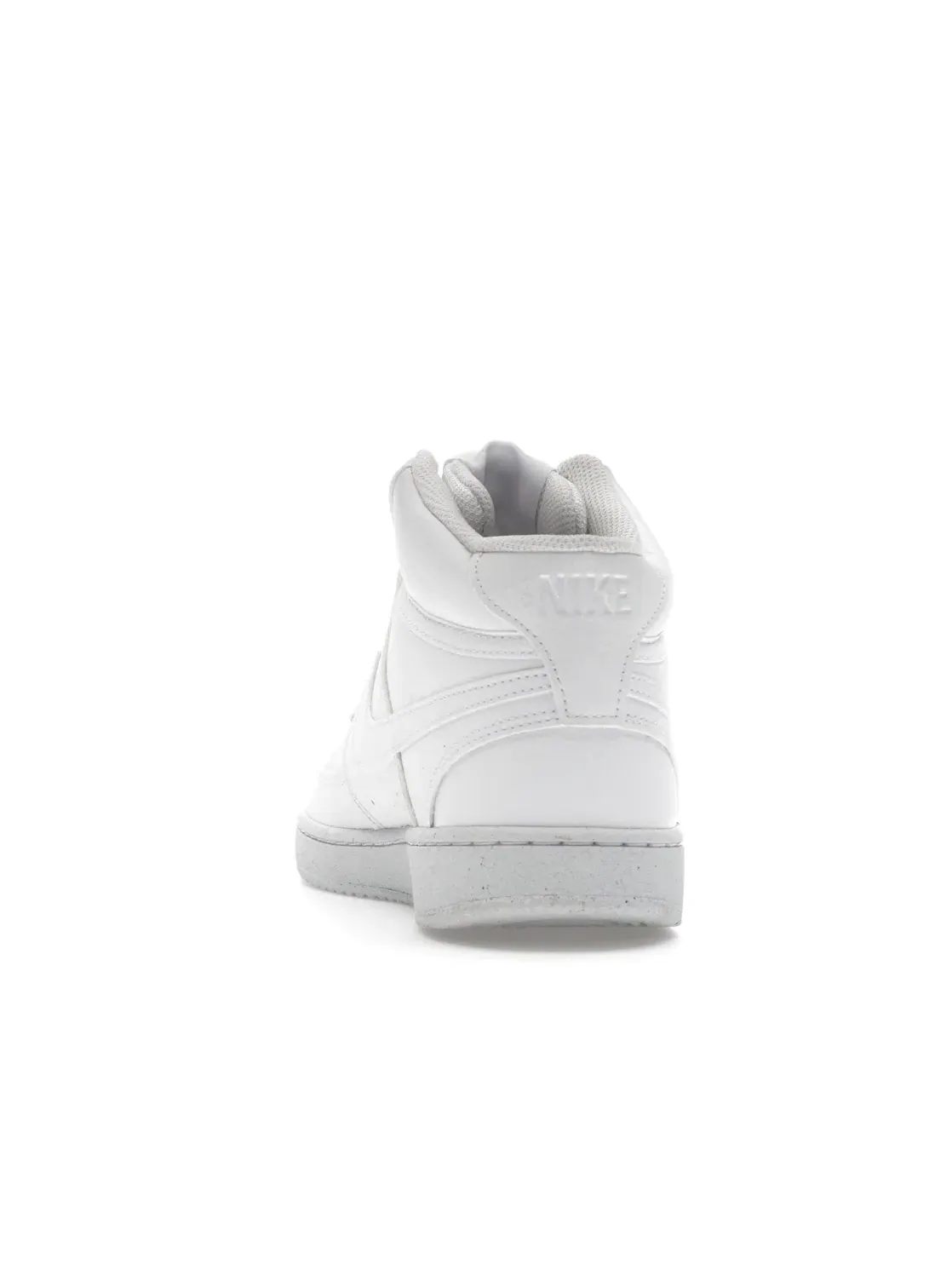 Мужские кроссовки кожаные Nike Court Vision Mid — изображение 4 из 4, белый/белый/белый