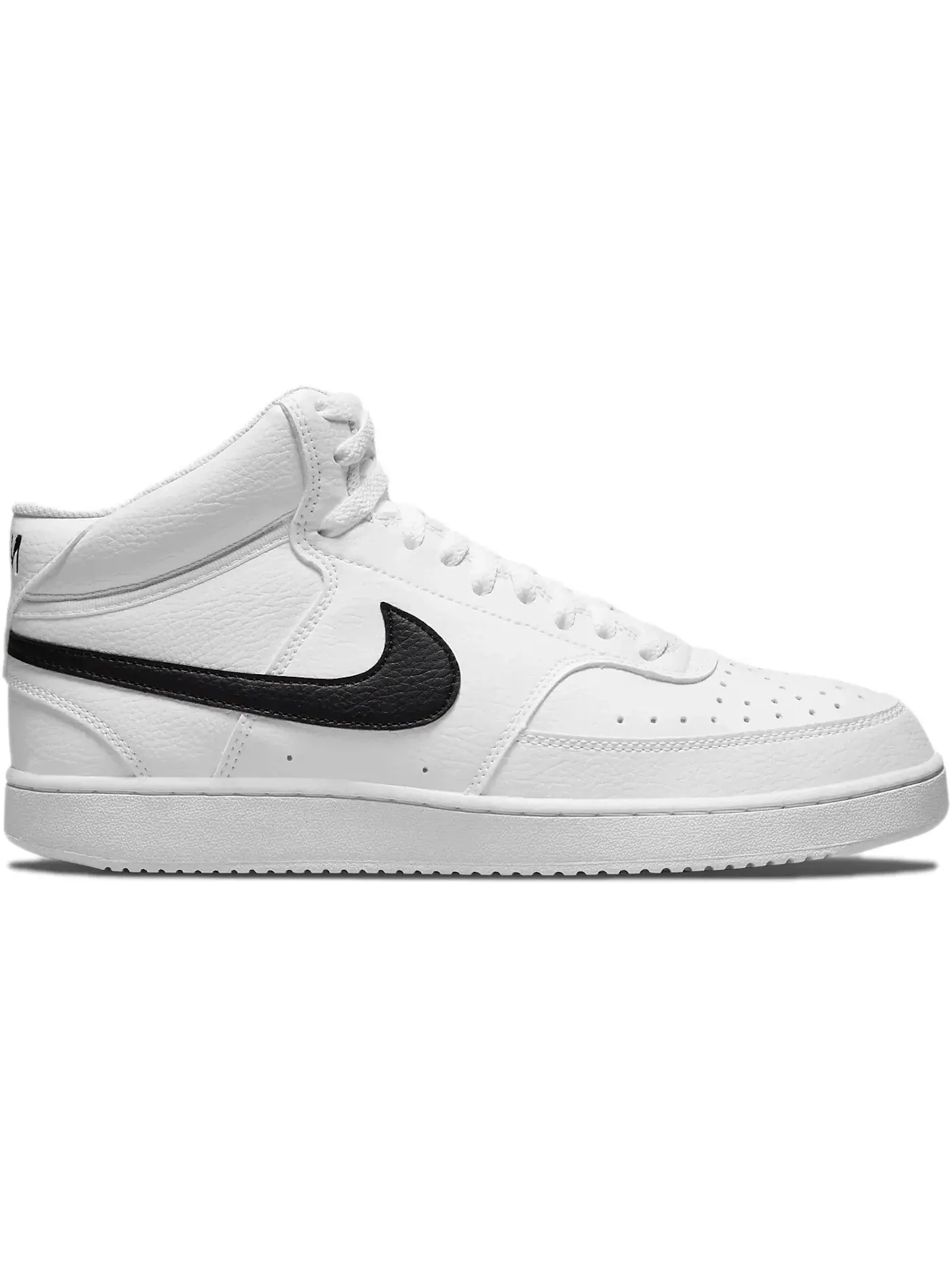 Мужские кроссовки с высоким верхом Nike Court Vision Mid — изображение 1 из 1, белый/белый/черный