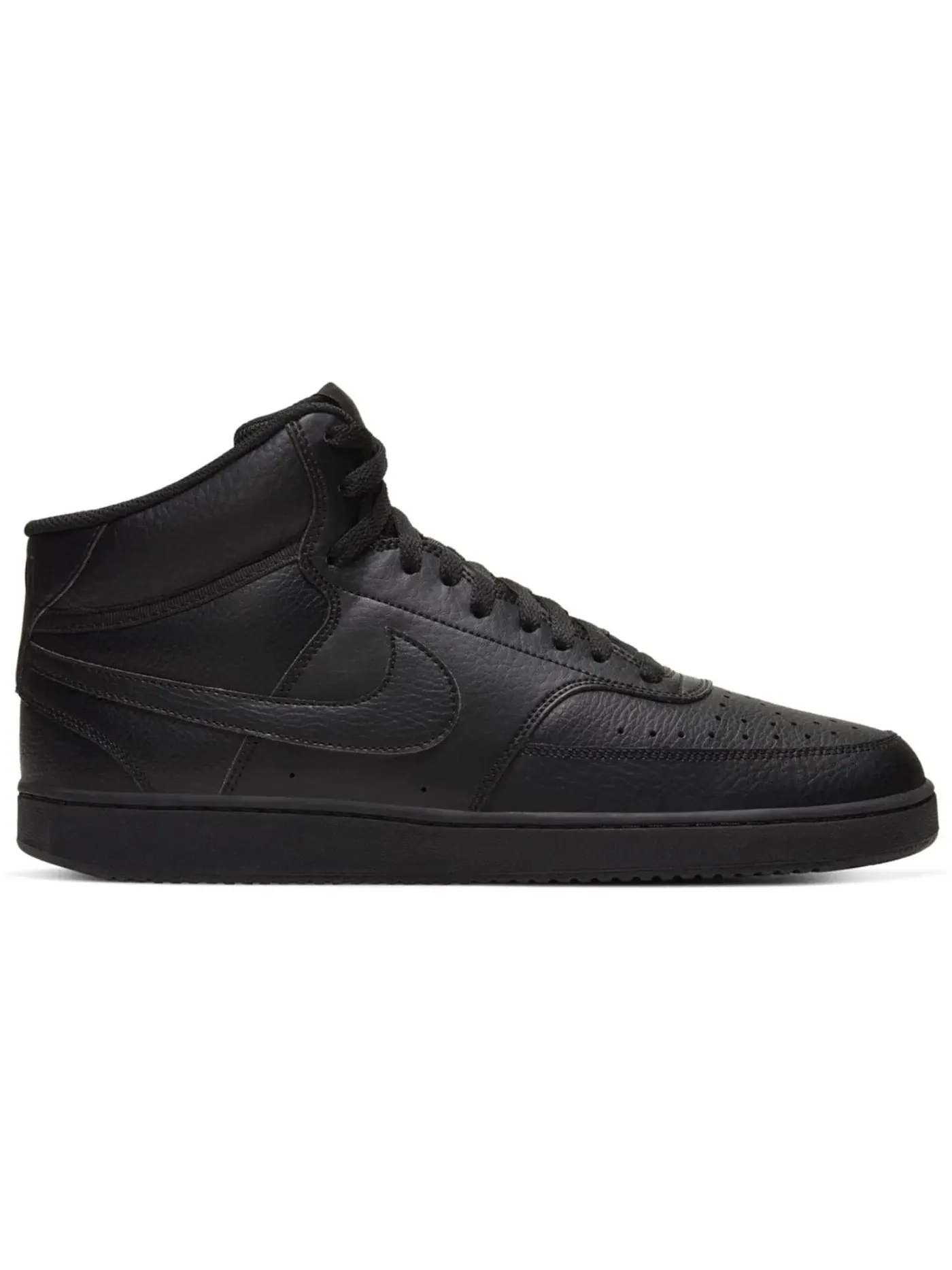 Мужские кроссовки с высоким верхом Nike Court Vision Mid — изображение 1 из 1, черный/черный/черный