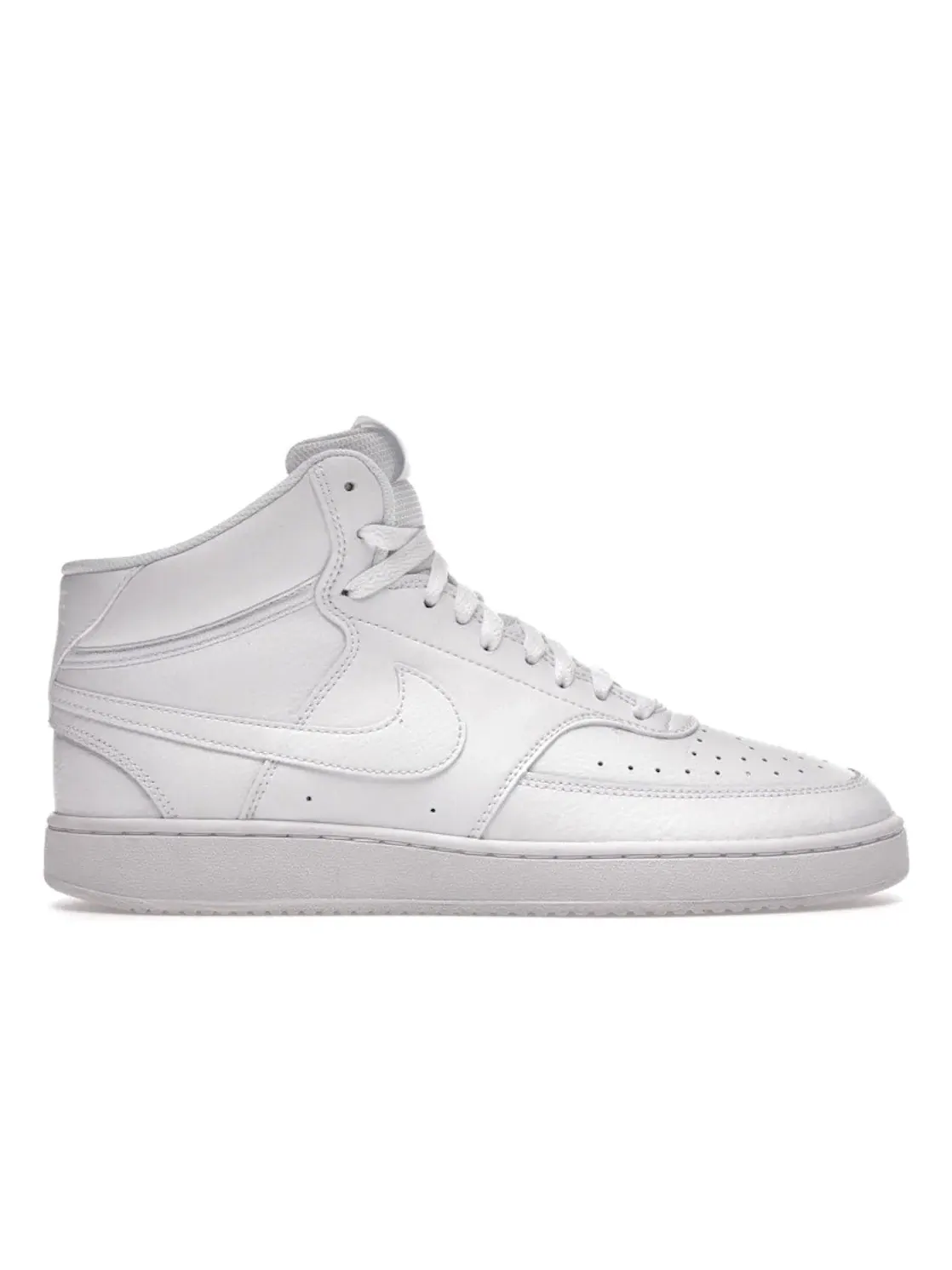 Мужские кроссовки с высоким верхом Nike Court Vision Mid — изображение 1 из 4, белый/белый/белый