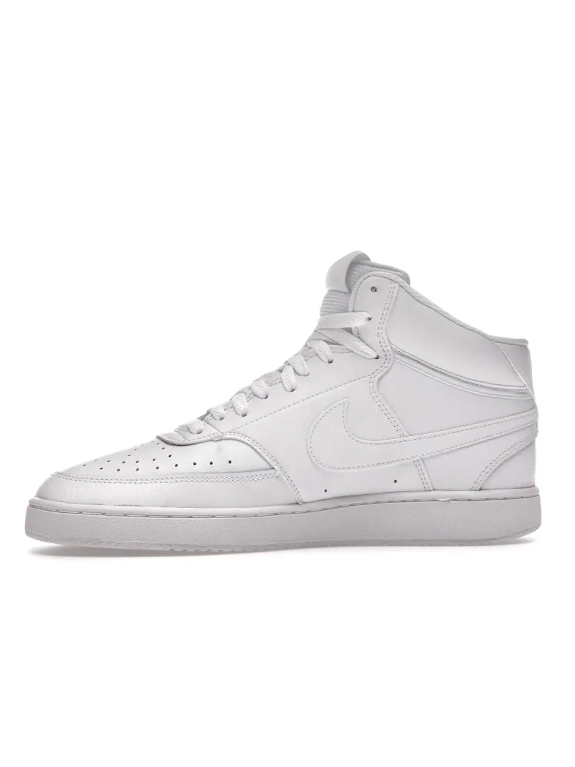 Мужские кроссовки с высоким верхом Nike Court Vision Mid — изображение 3 из 4, белый/белый/белый