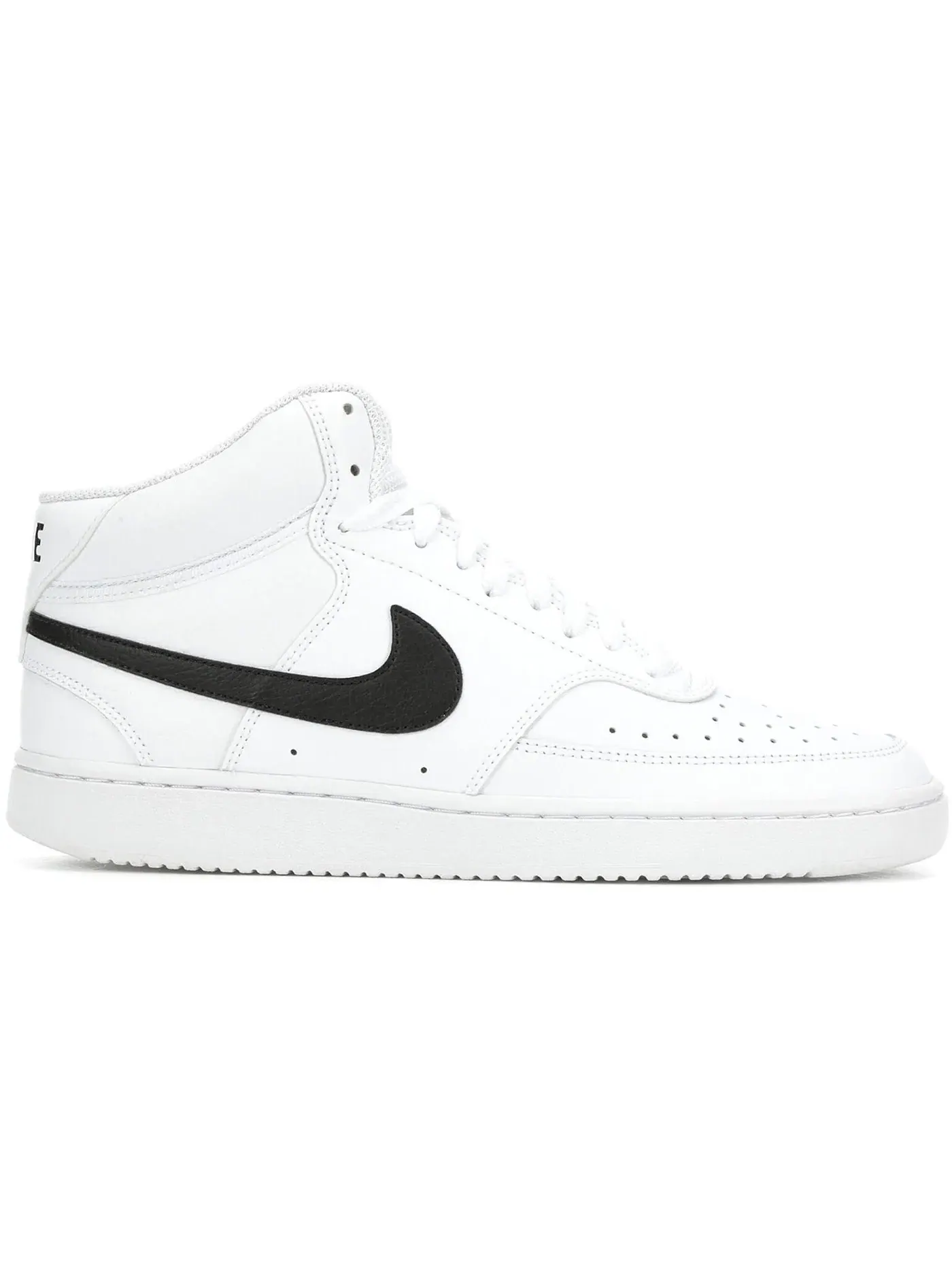 Мужские кроссовки с высоким верхом Nike Court Vision Mid Nike — изображение 1 из 1, белый/белый/черный