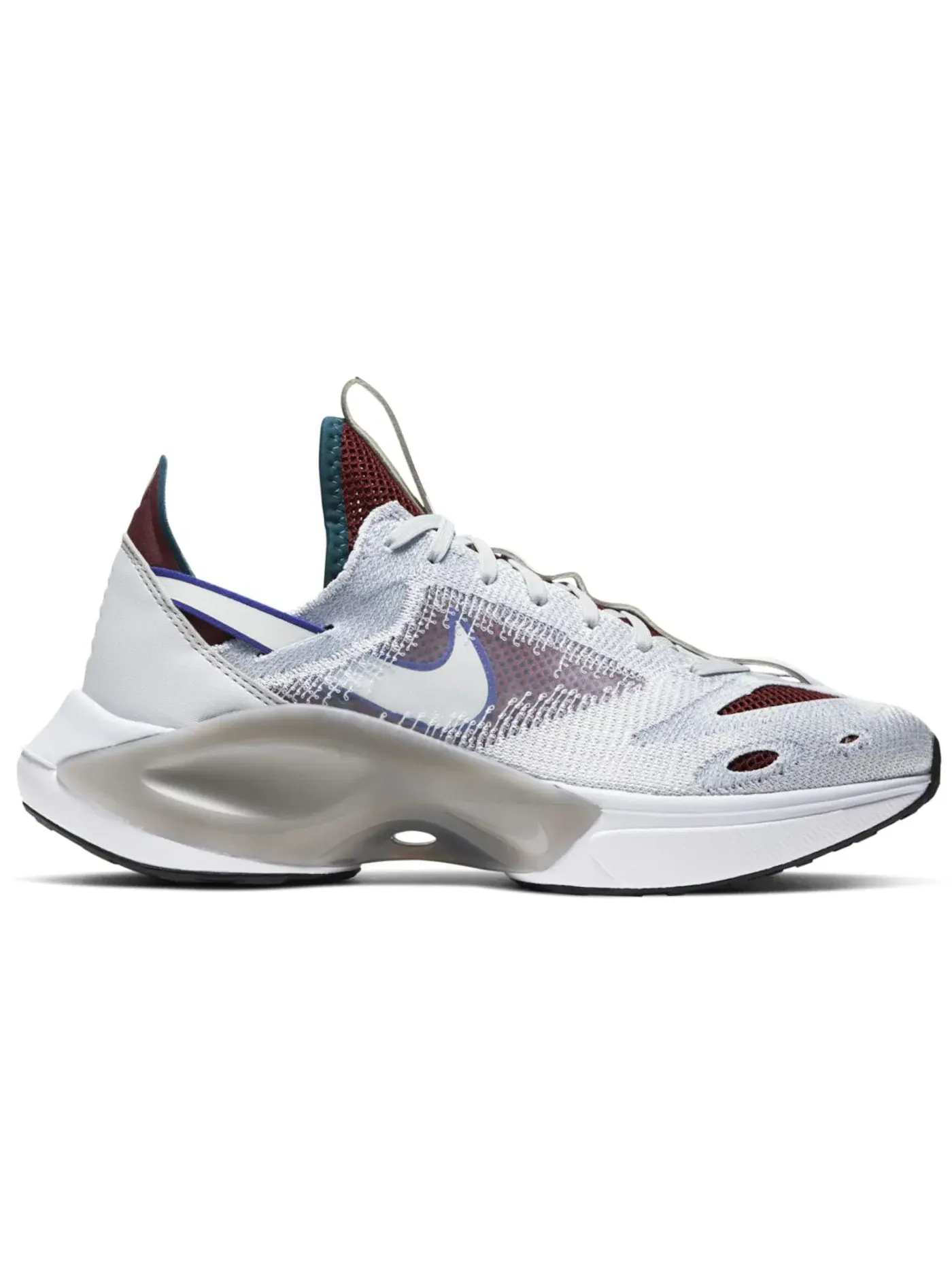 Мужские кроссовки повседневные Nike D/MS/X Flyknit N110 — изображение 1 из 1, платиновый/фиолетовый