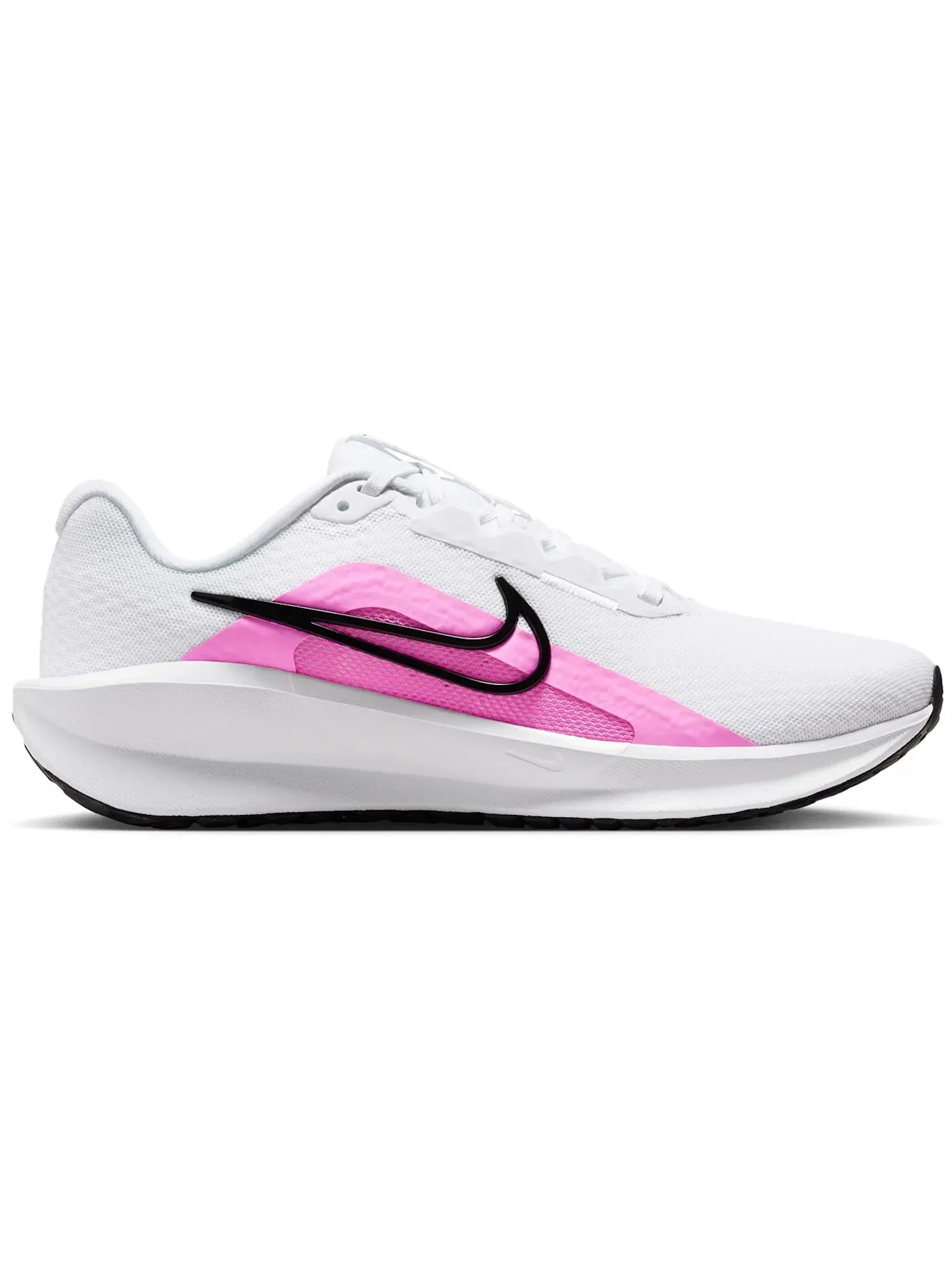 Женские кроссовки для бега Nike Downshifter 13 — изображение 1 из 1, белый/черный/розовый