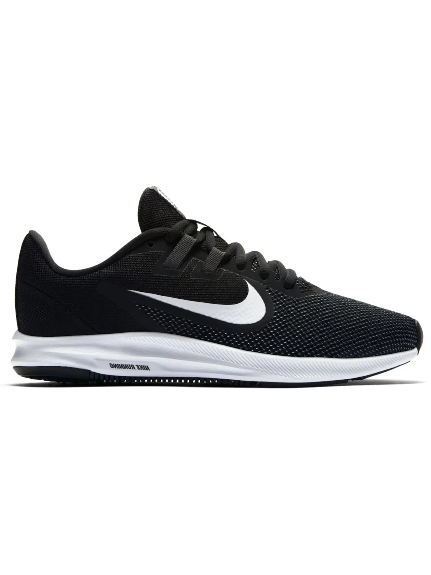 Женские кроссовки с амортизацией Nike Downshifter 9 — изображение 1 из 1, черный/белый