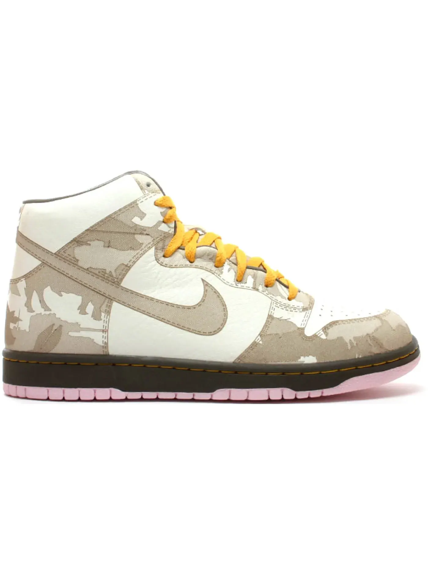 Мужские кроссовки Lifestyle Nike Dunk High 1 Piece — изображение 1 из 1, белый/хаки-розовый