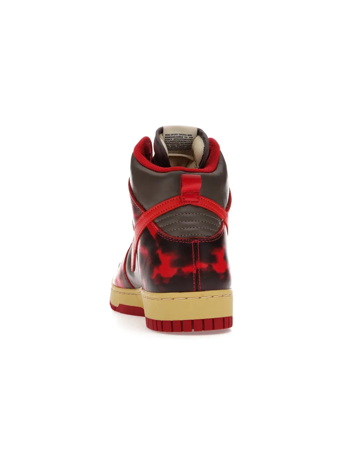 Мужские кроссовки Lifestyle с кислотной обработкой Nike Dunk High 1985 — изображение 4 из 4, красный/коричневый