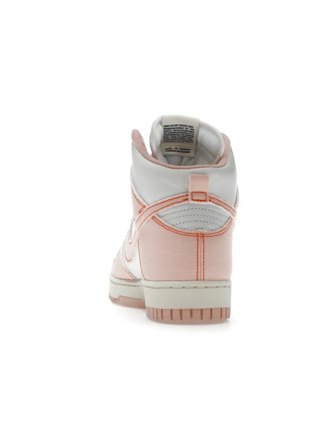 Женские кроссовки с высоким голенищем Nike Dunk High 1985 — изображение 4 из 4, белый/оранжевый