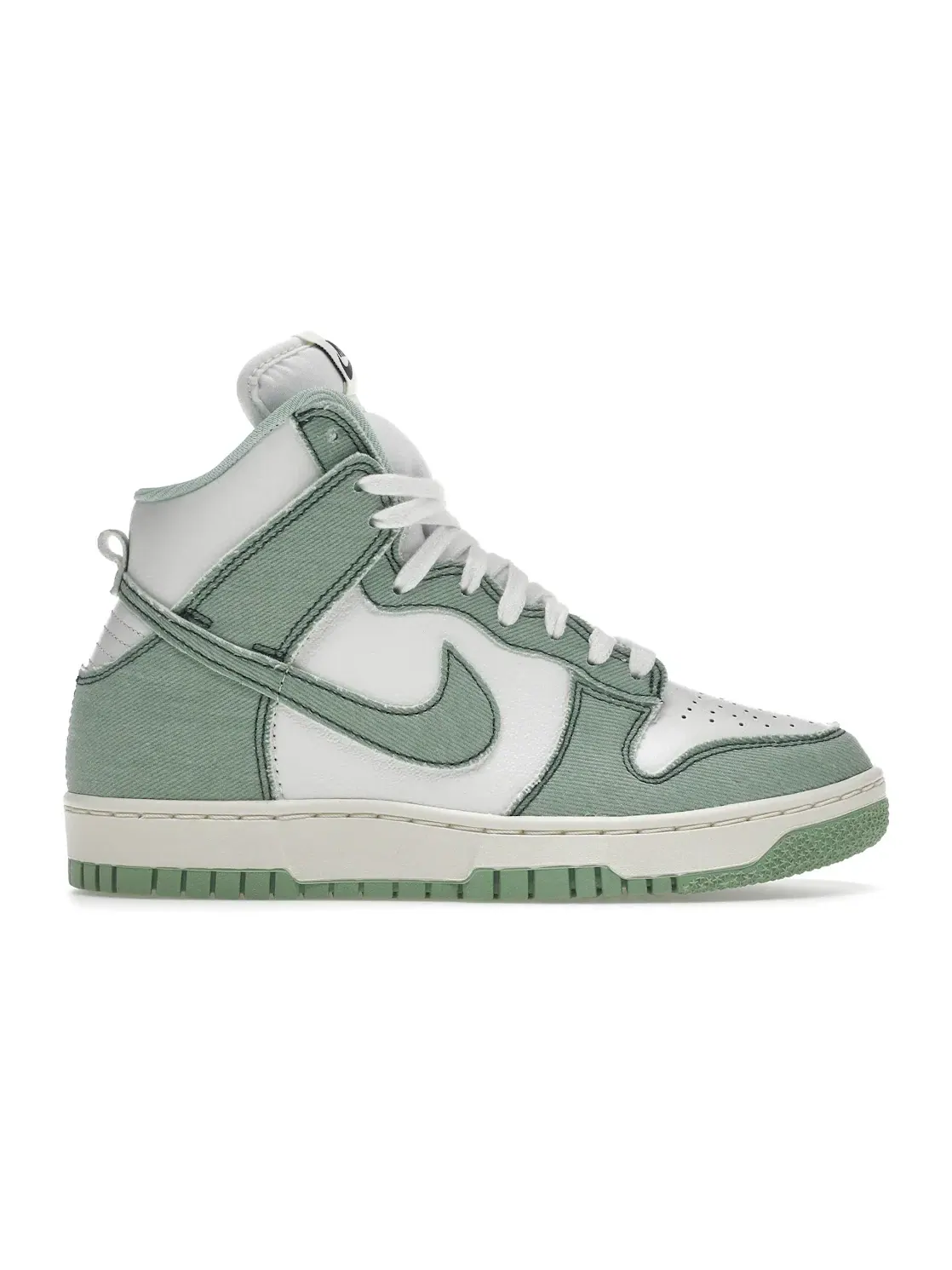 Женские кроссовки с джинсовыми вставками Nike Dunk High 1985 — изображение 1 из 4, зеленый/зеленый/белый